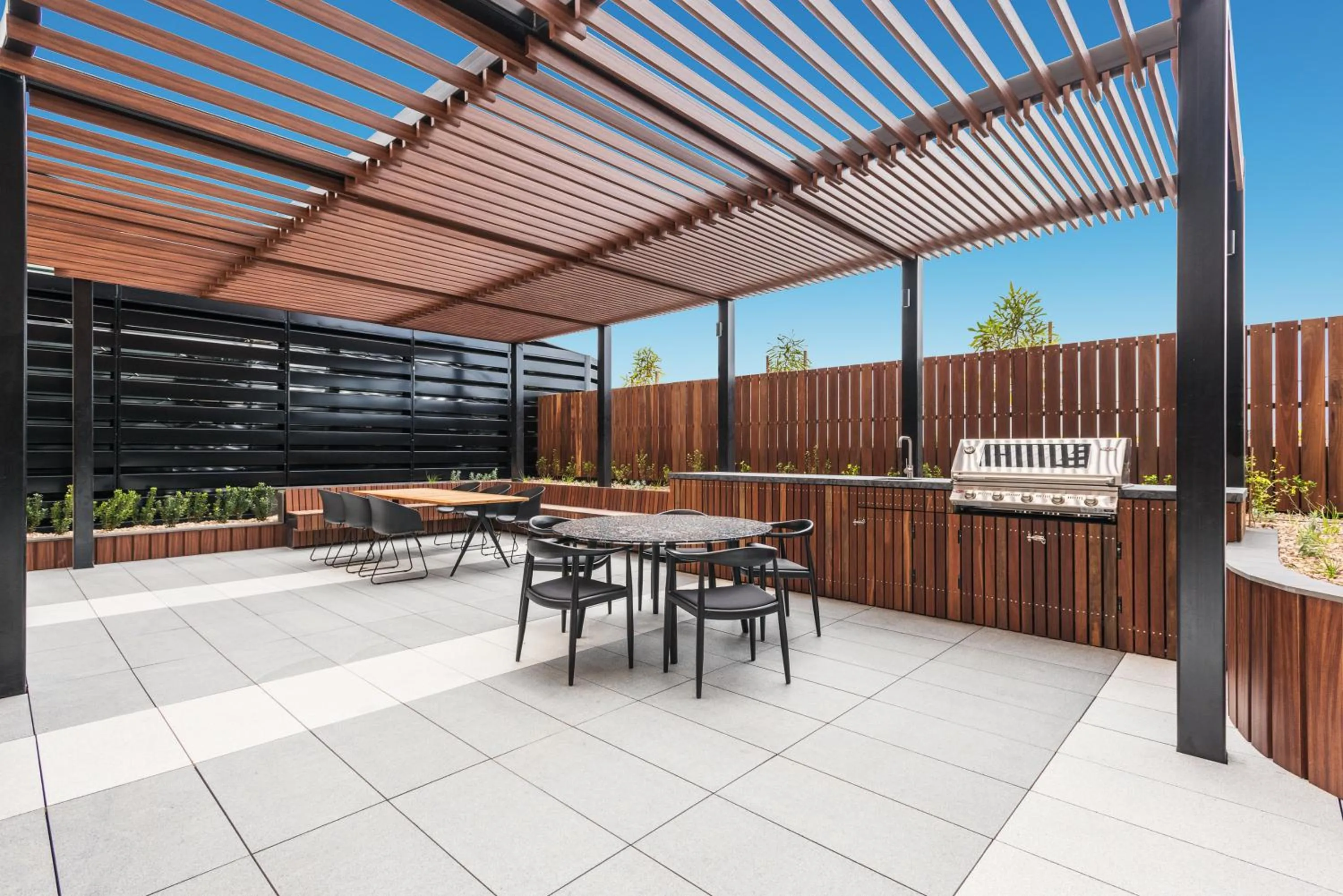 Patio in Sky One Apartments by CLLIX