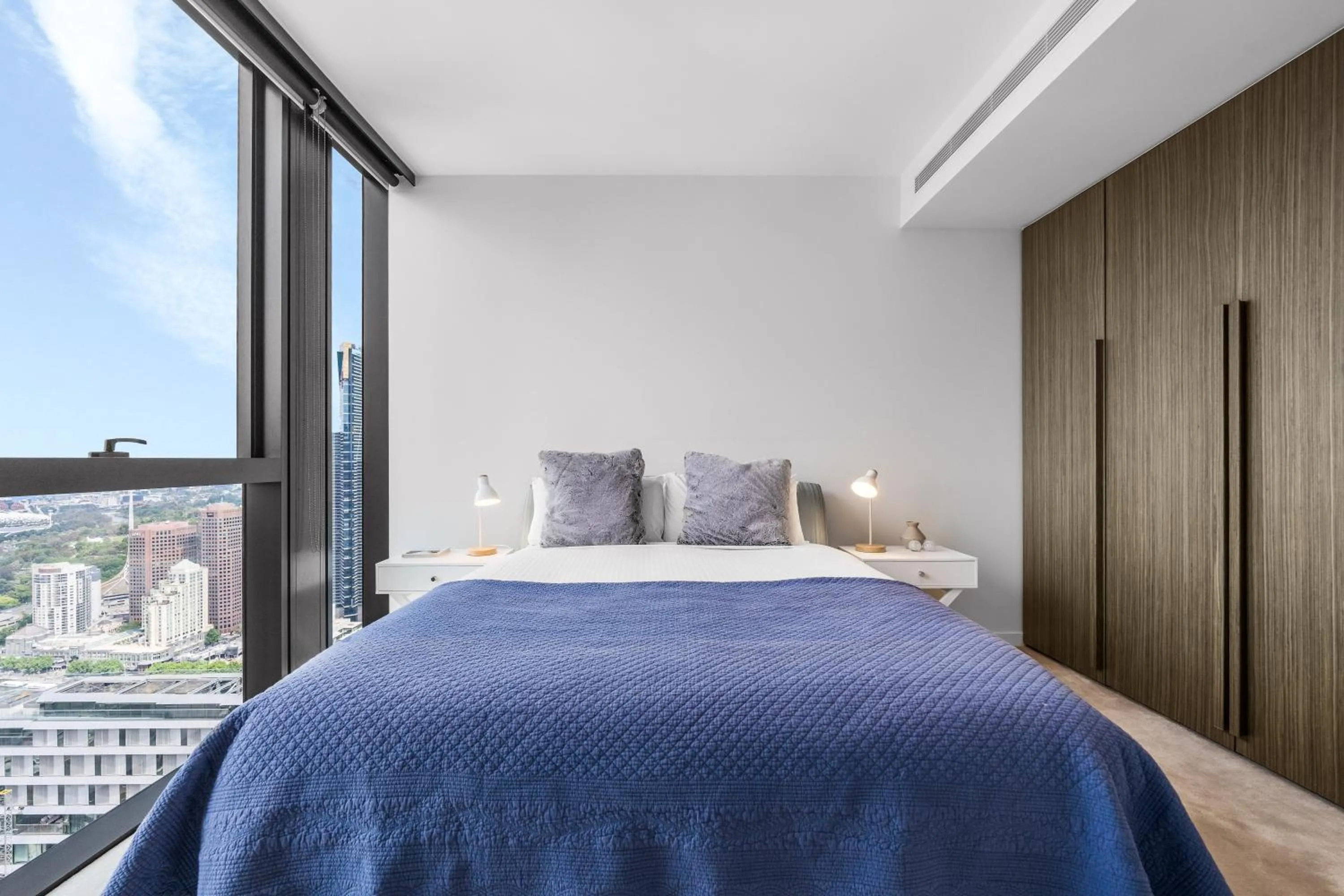 Bed in Collins House Apartments by CLLIX