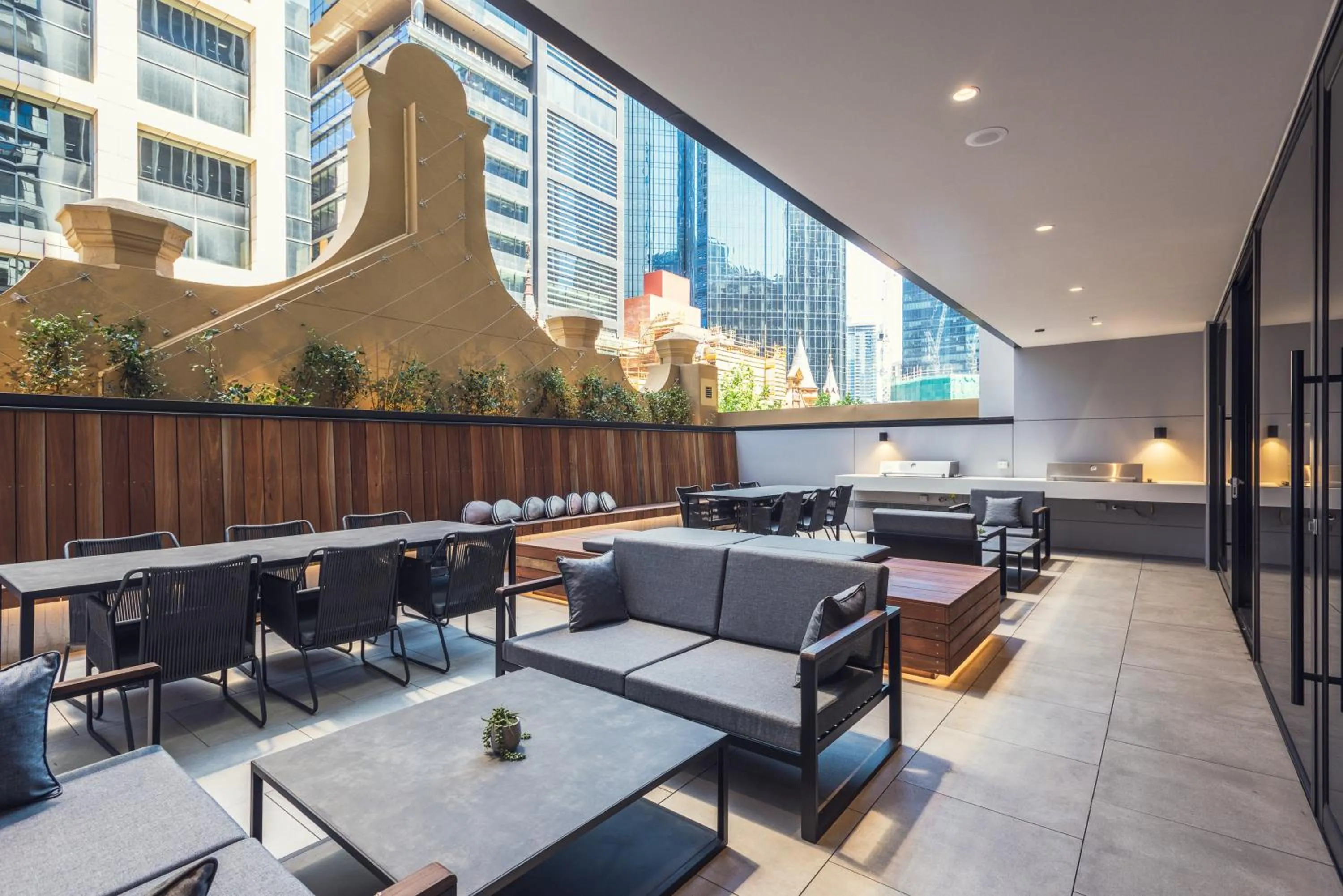 Communal lounge/ TV room in Collins House Apartments by CLLIX