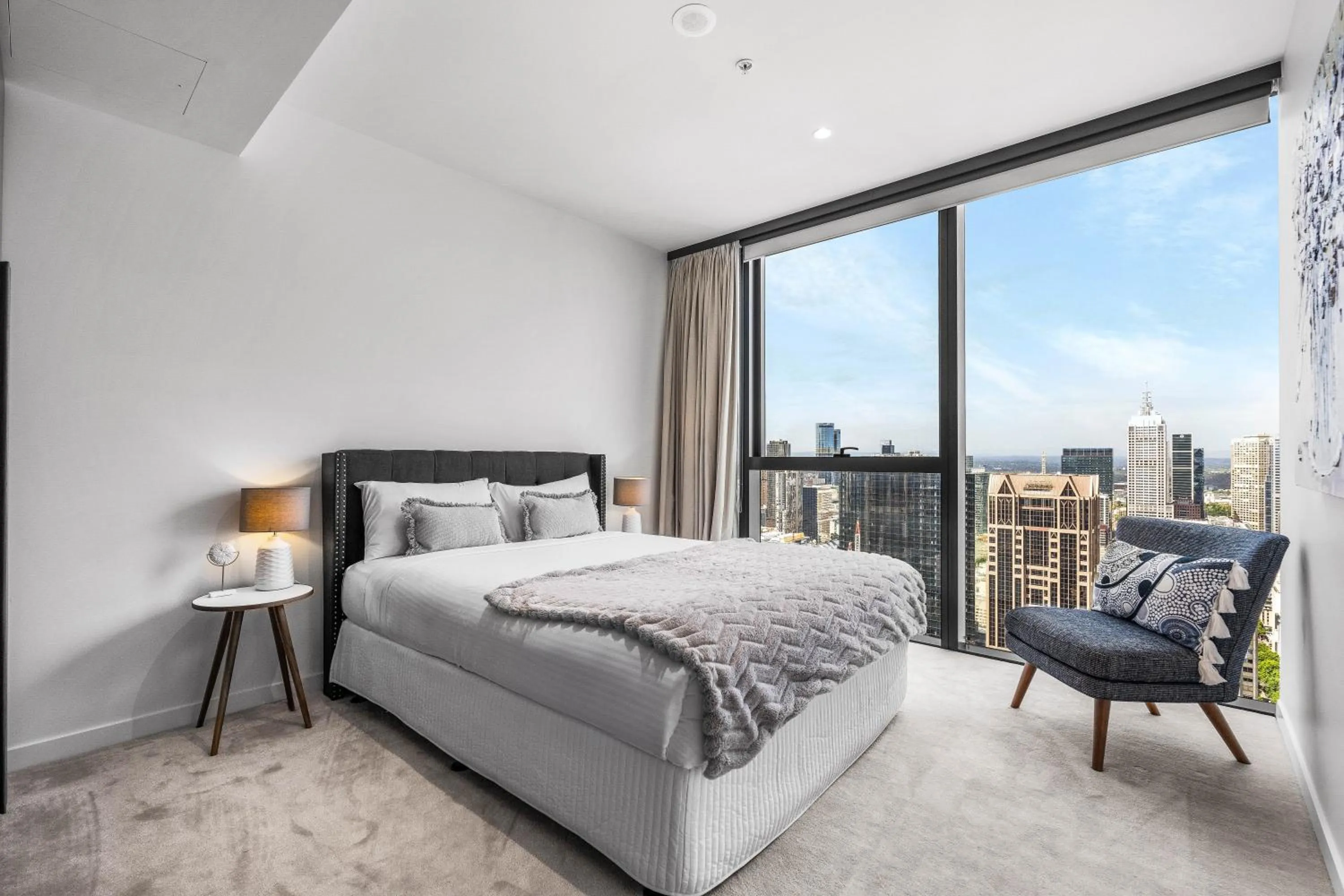 Bed in Collins House Apartments by CLLIX