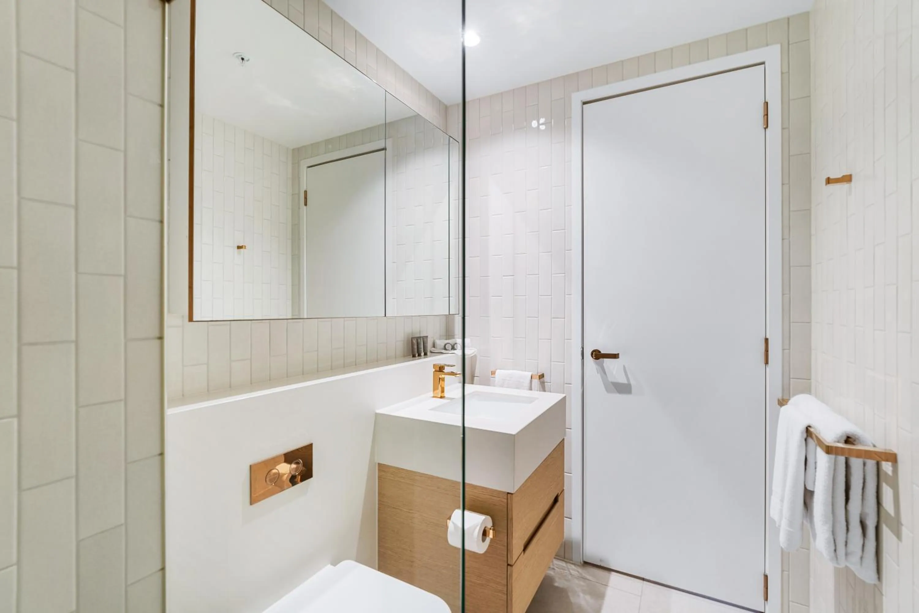 Shower in Collins House Apartments by CLLIX