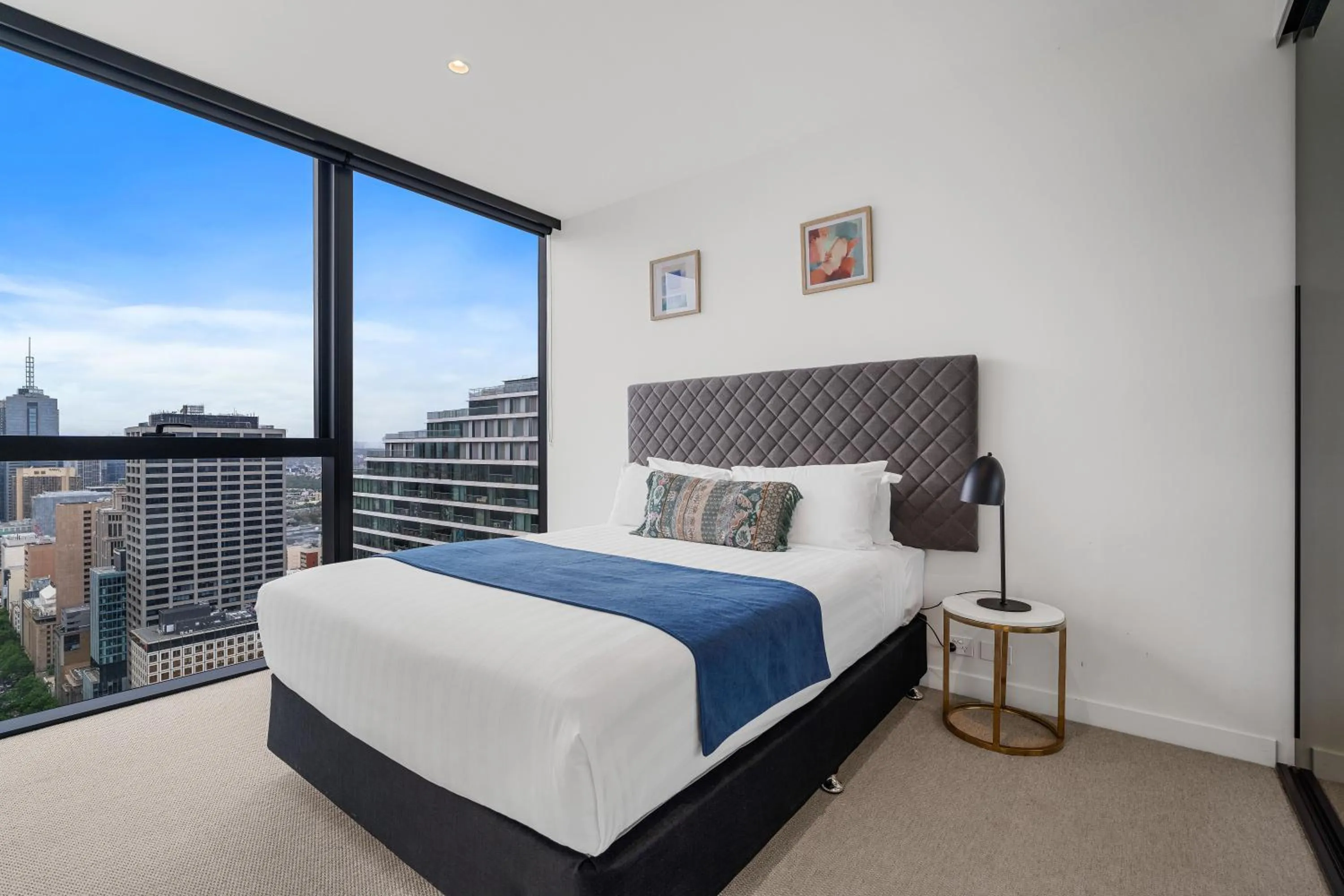 Bed in Collins House Apartments by CLLIX