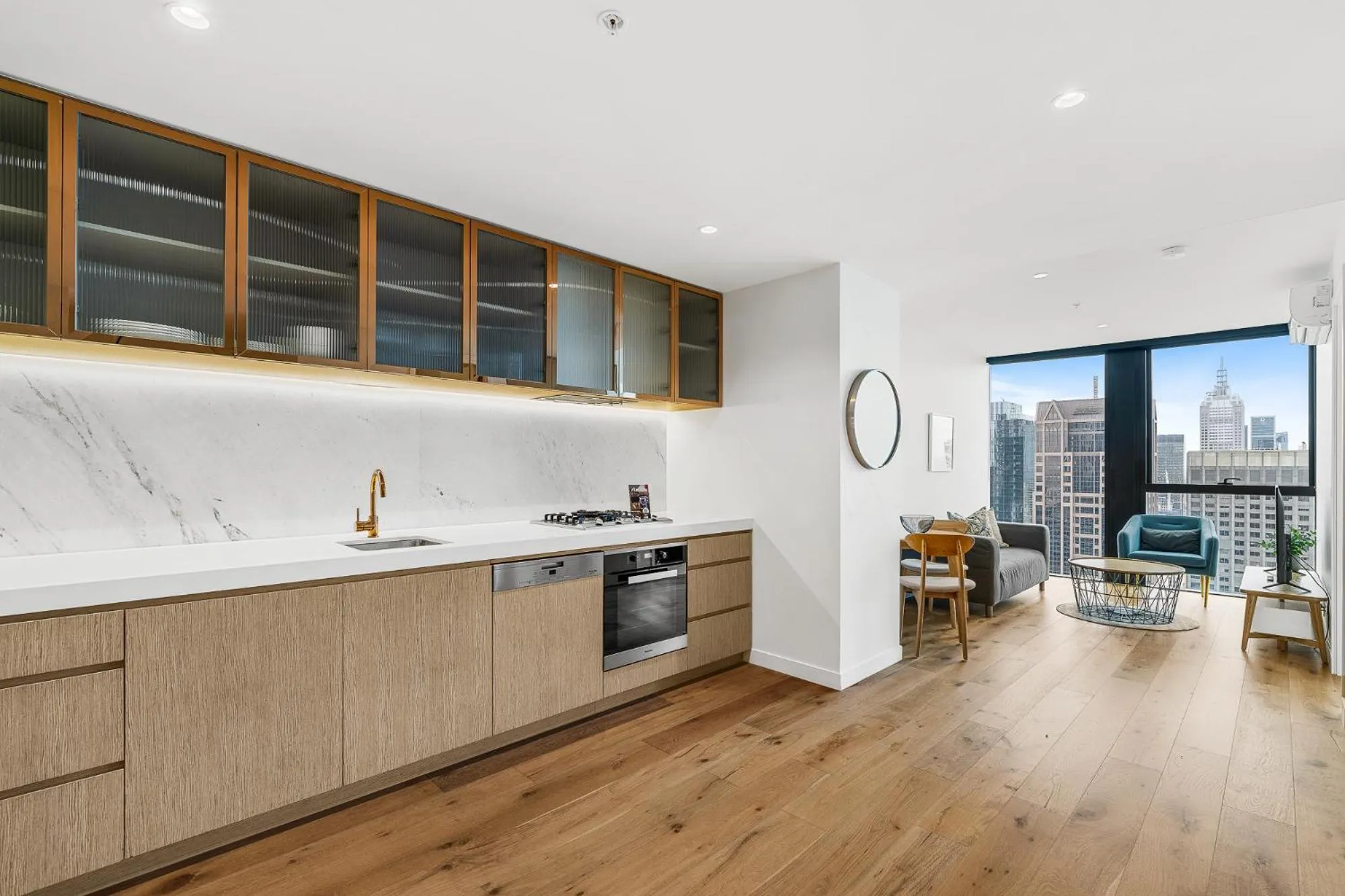 Kitchen or kitchenette in Collins House Apartments by CLLIX