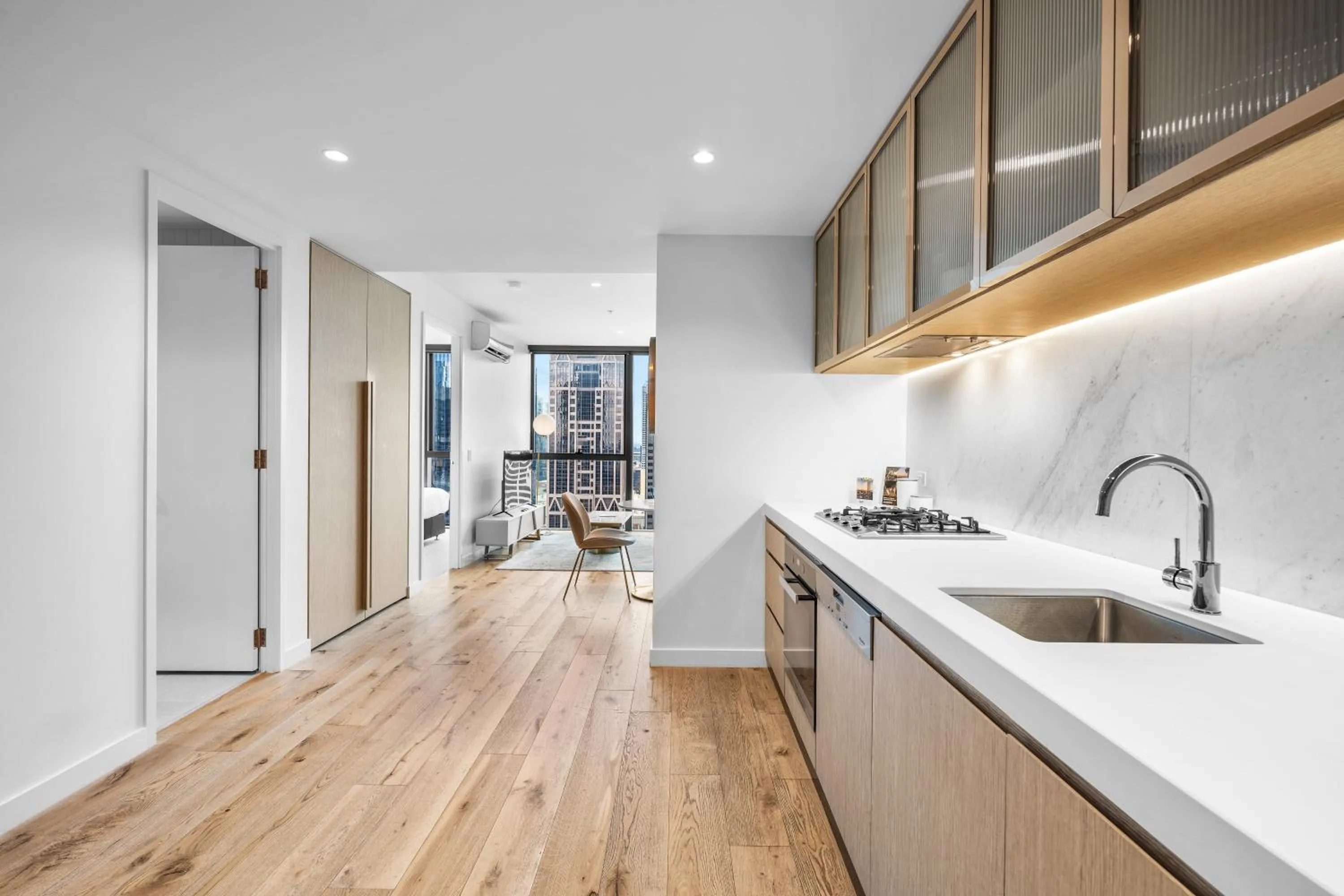 kitchen in Collins House Apartments by CLLIX