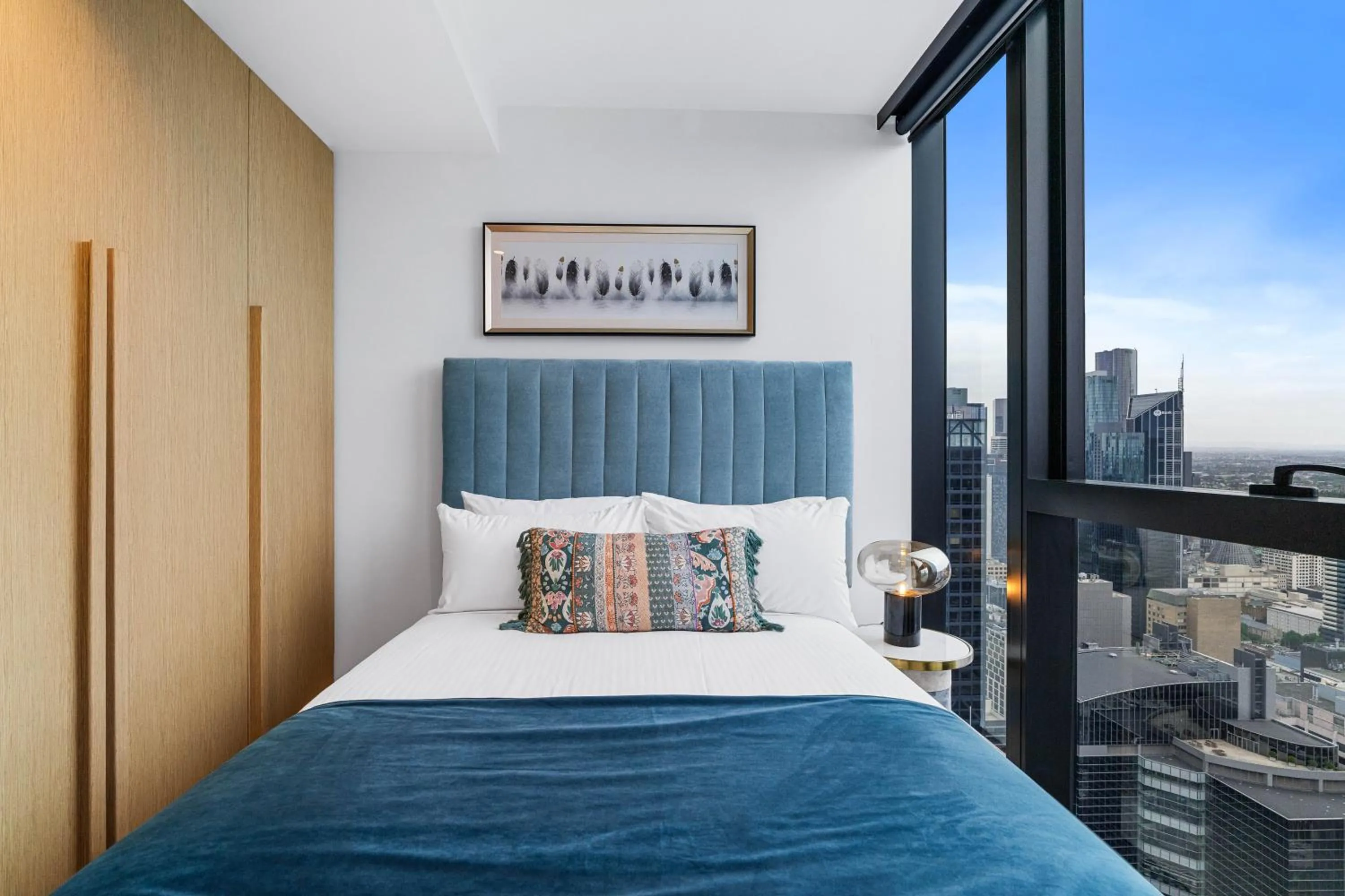 Bed in Collins House Apartments by CLLIX