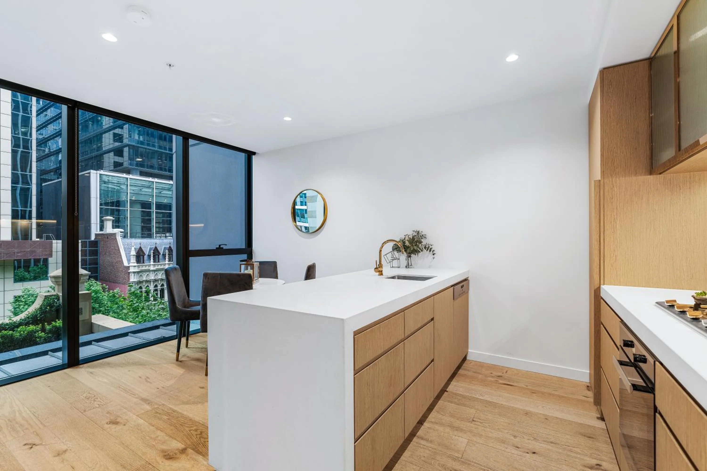 Kitchen or kitchenette in Collins House Apartments by CLLIX