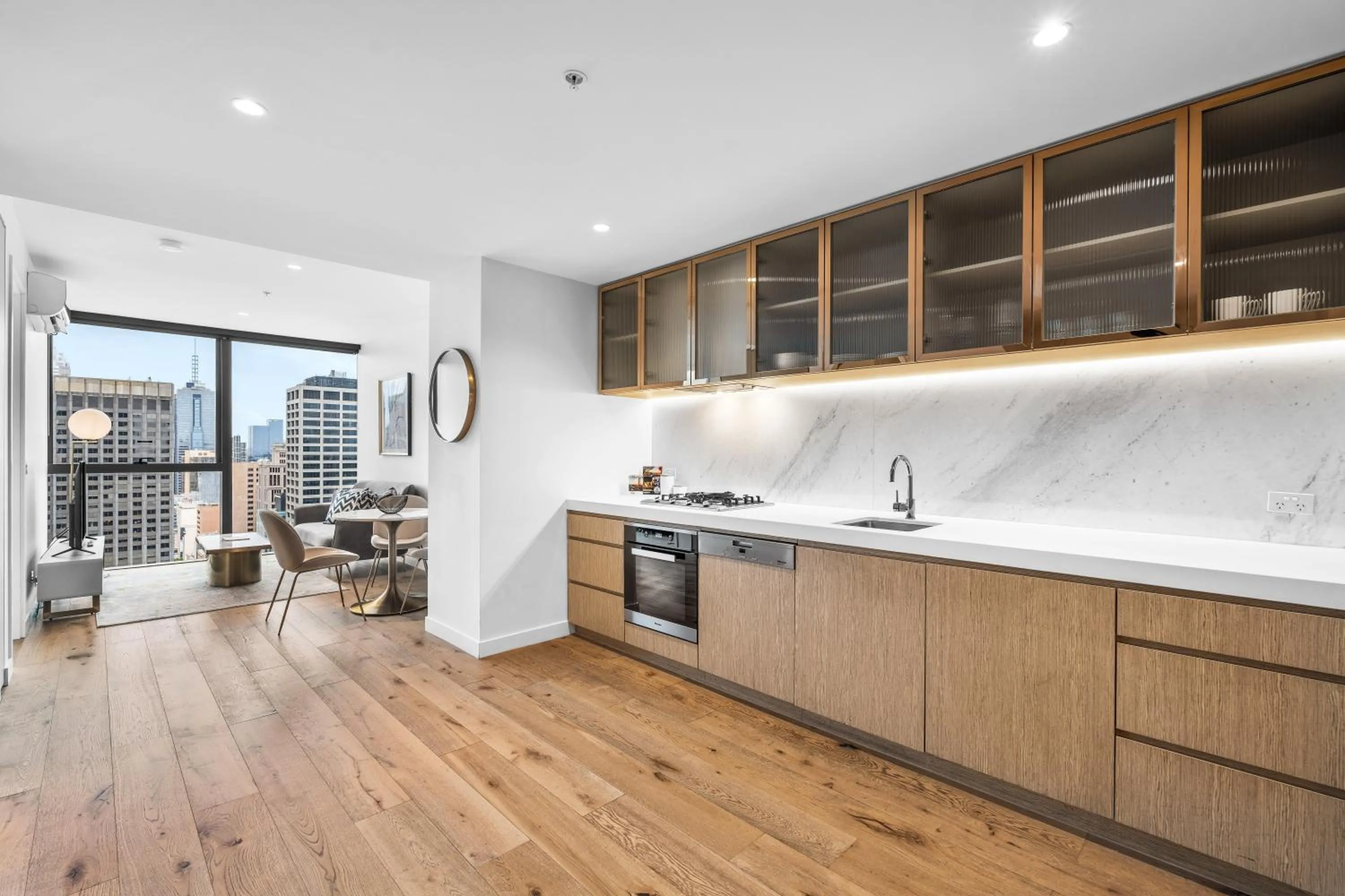 kitchen in Collins House Apartments by CLLIX
