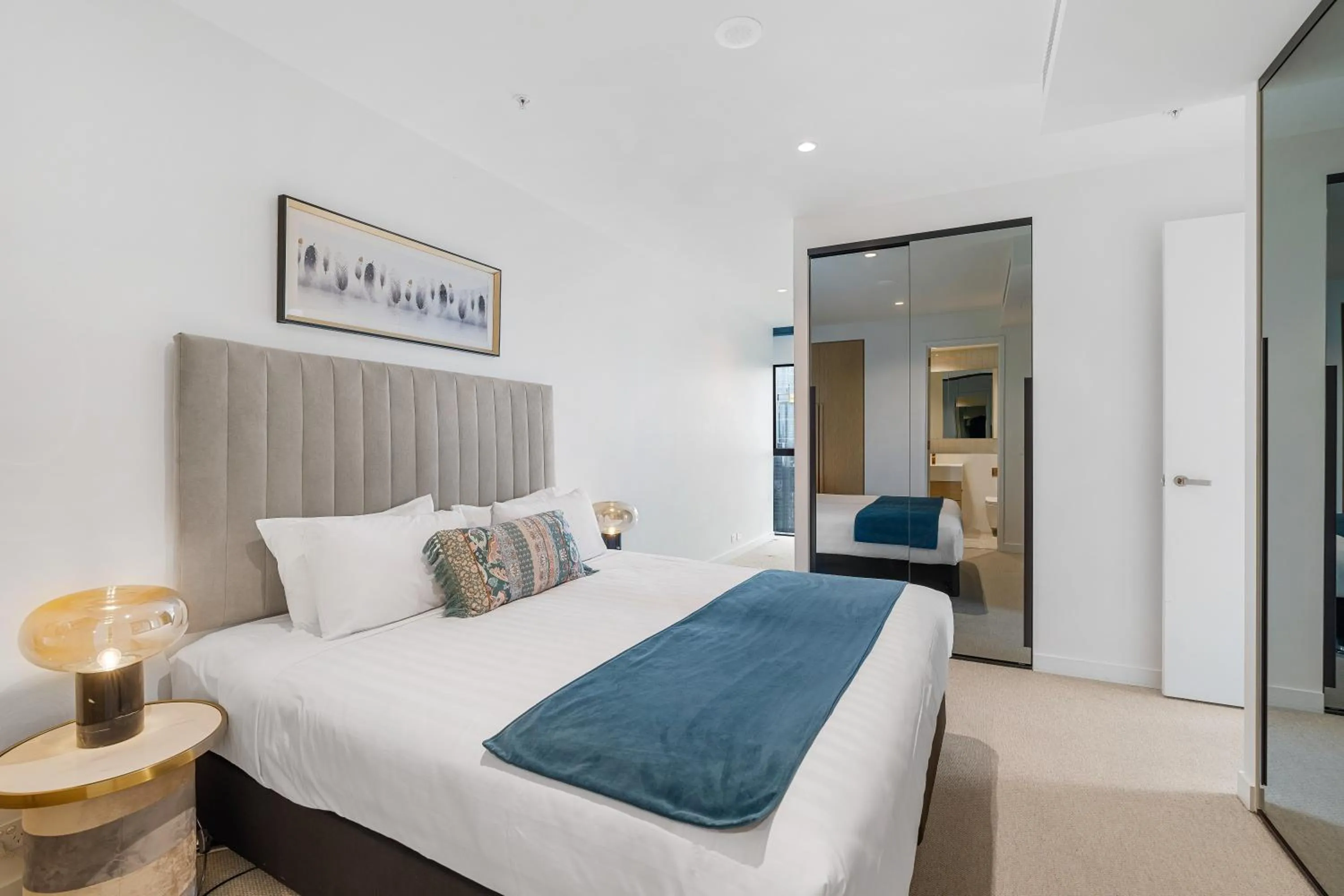 Bed in Collins House Apartments by CLLIX