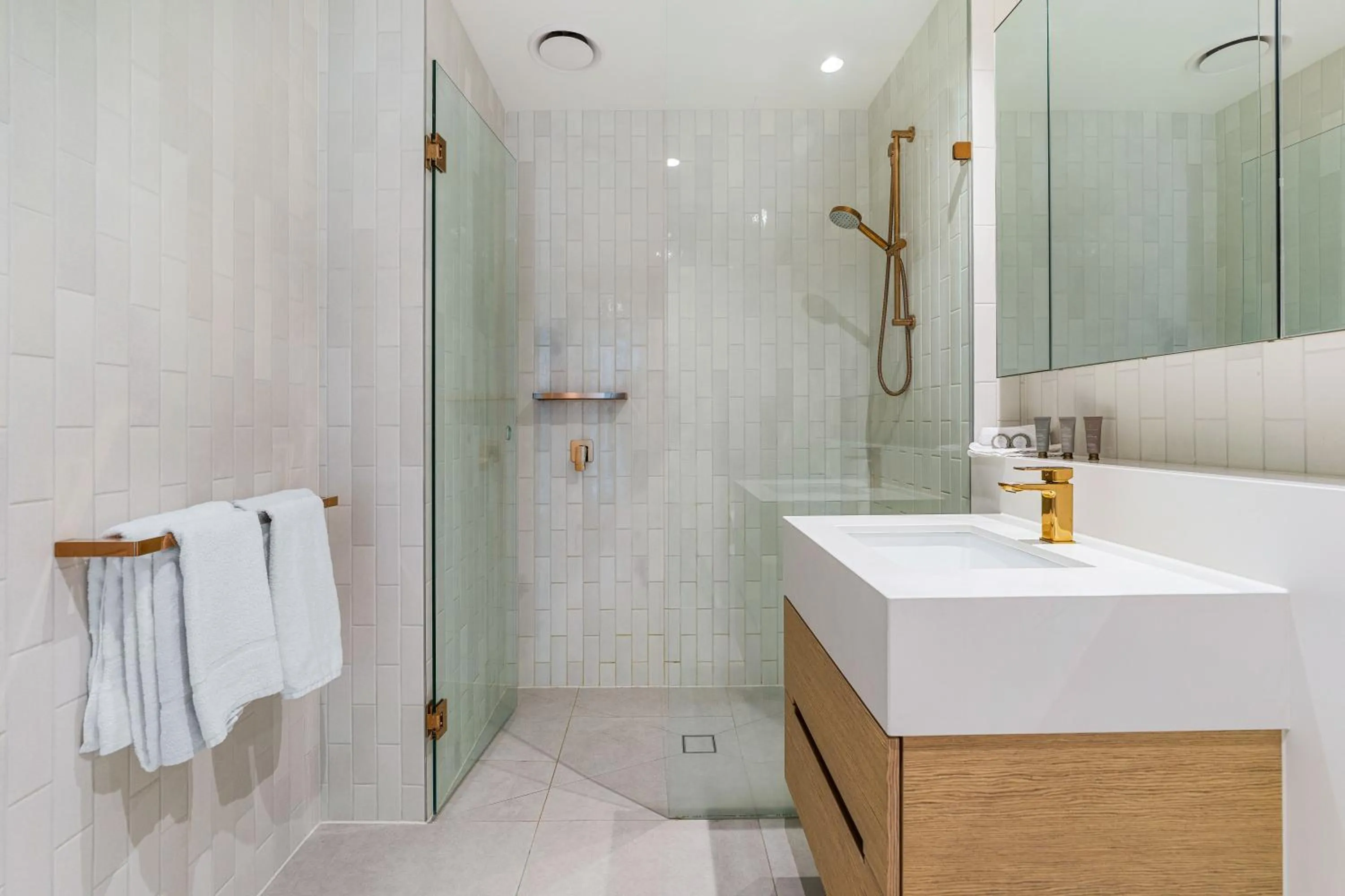 Shower in Collins House Apartments by CLLIX