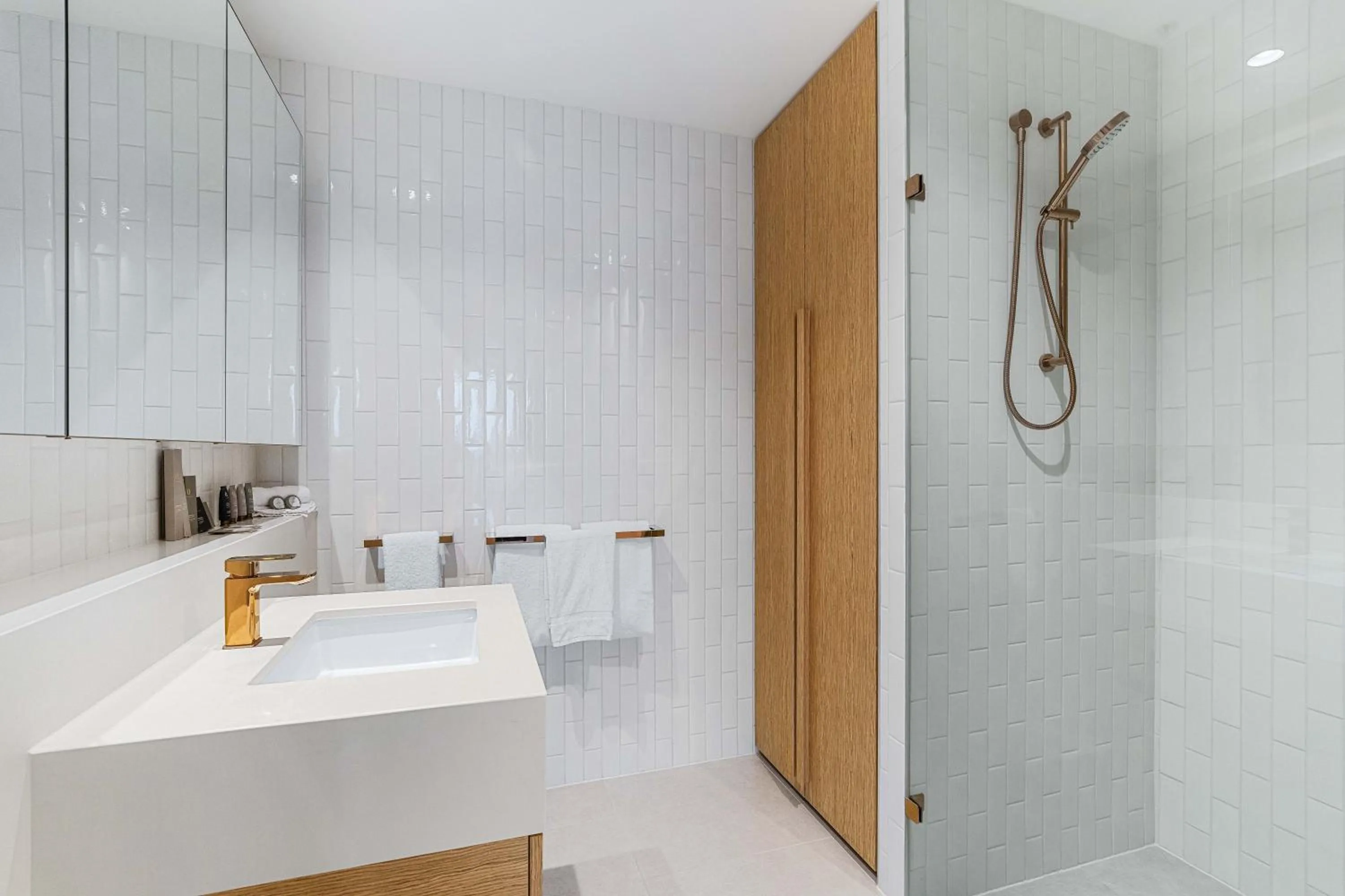 Shower in Collins House Apartments by CLLIX