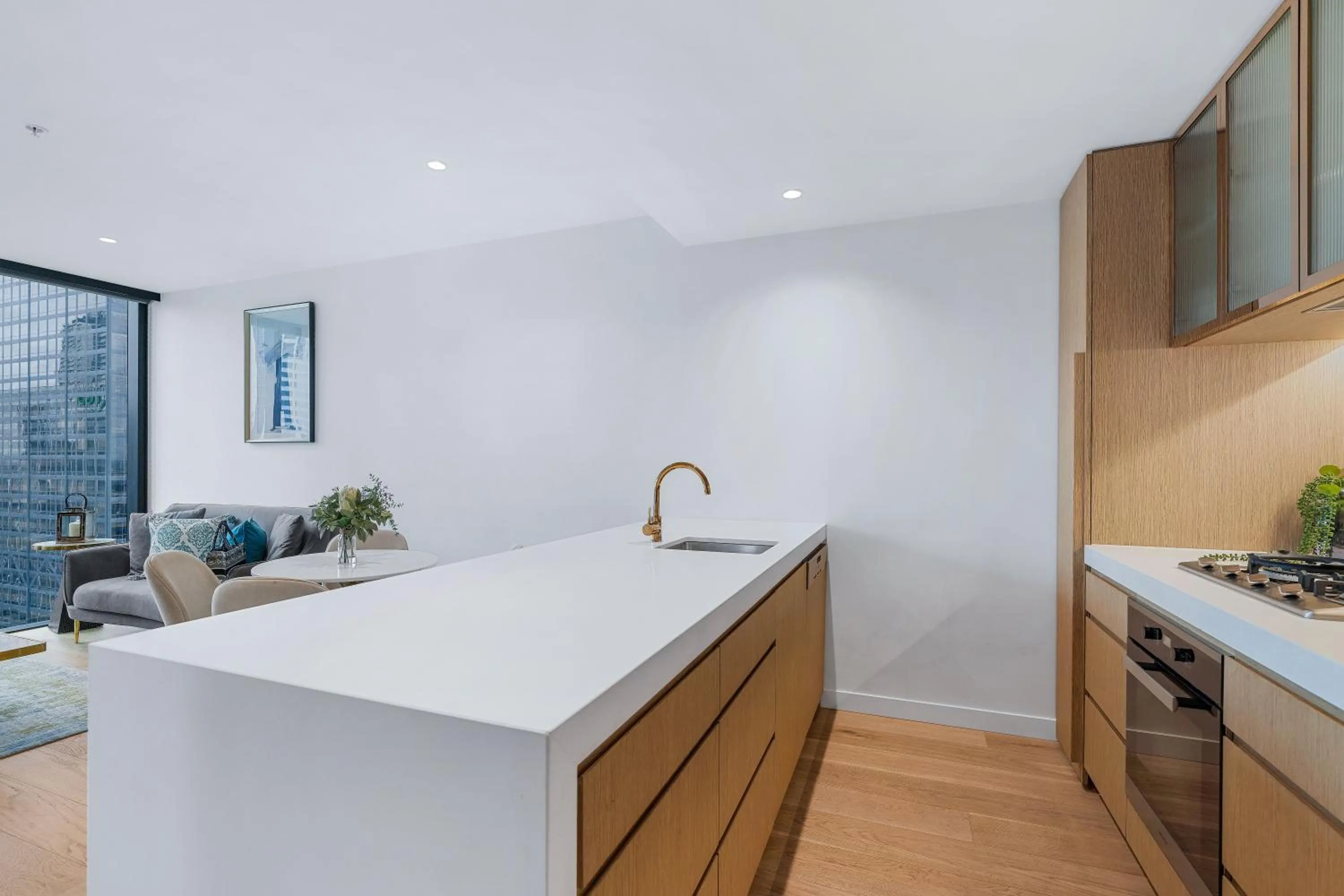 Kitchen or kitchenette in Collins House Apartments by CLLIX