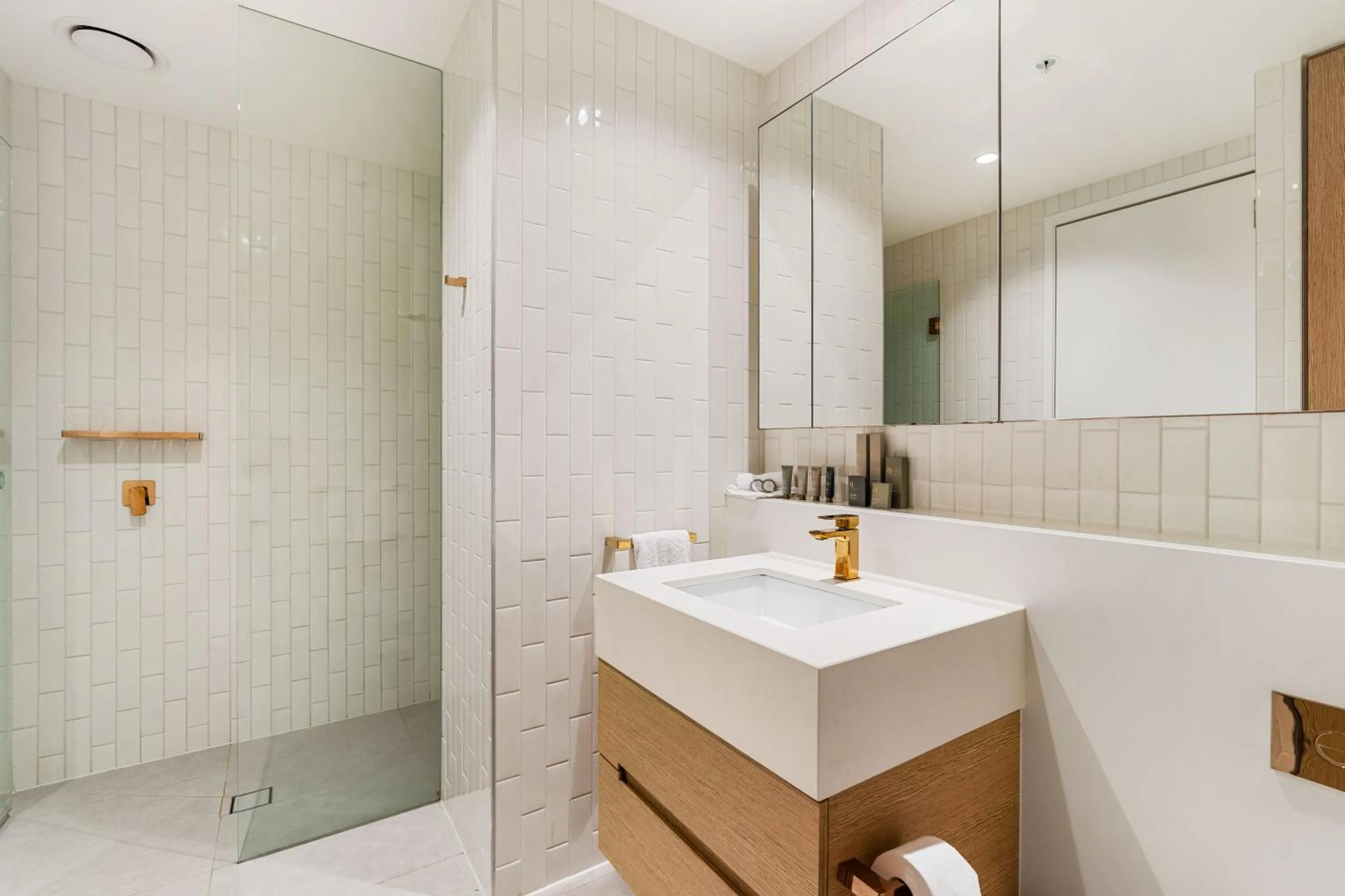 Shower in Collins House Apartments by CLLIX