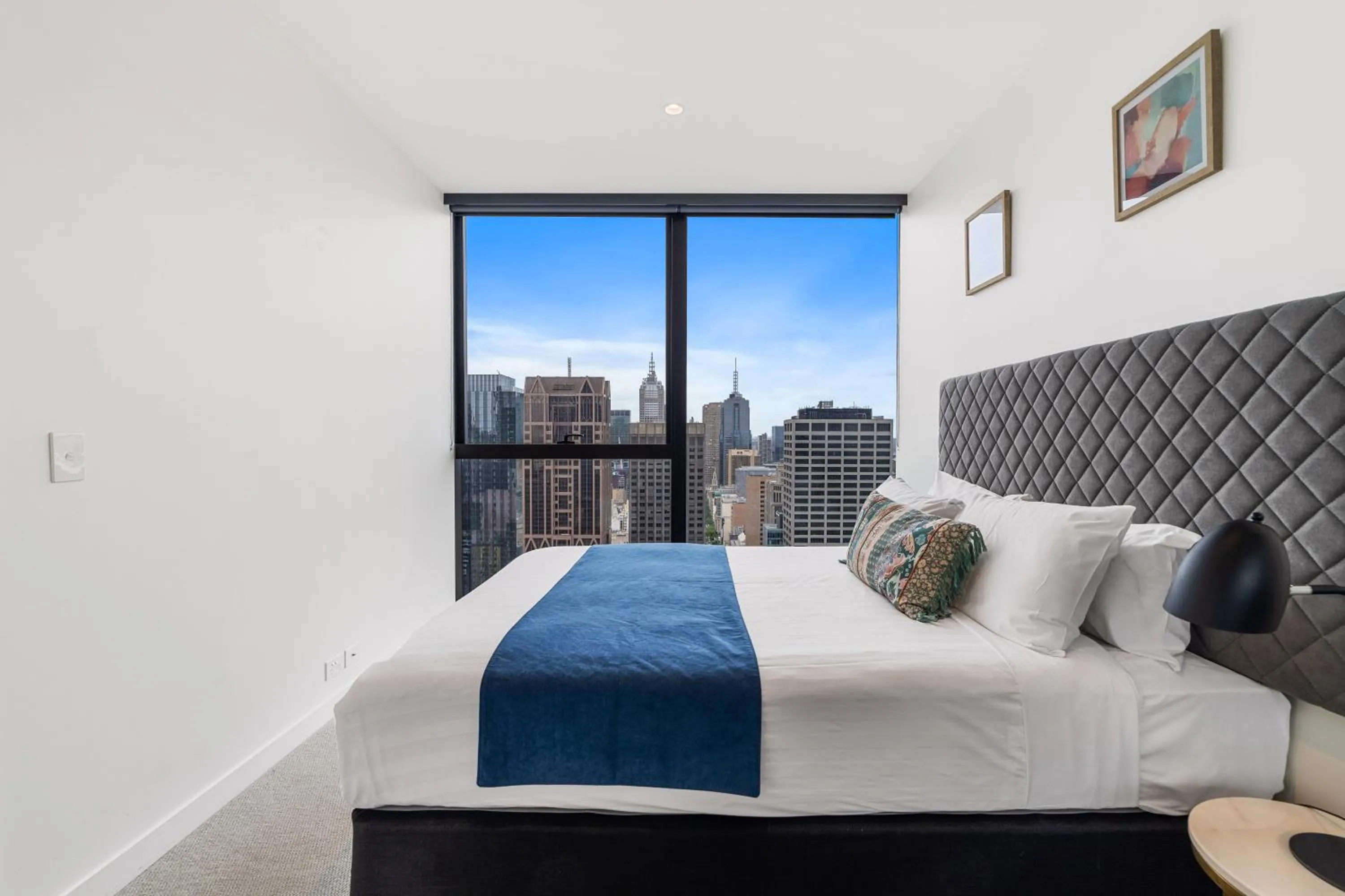 Bed in Collins House Apartments by CLLIX