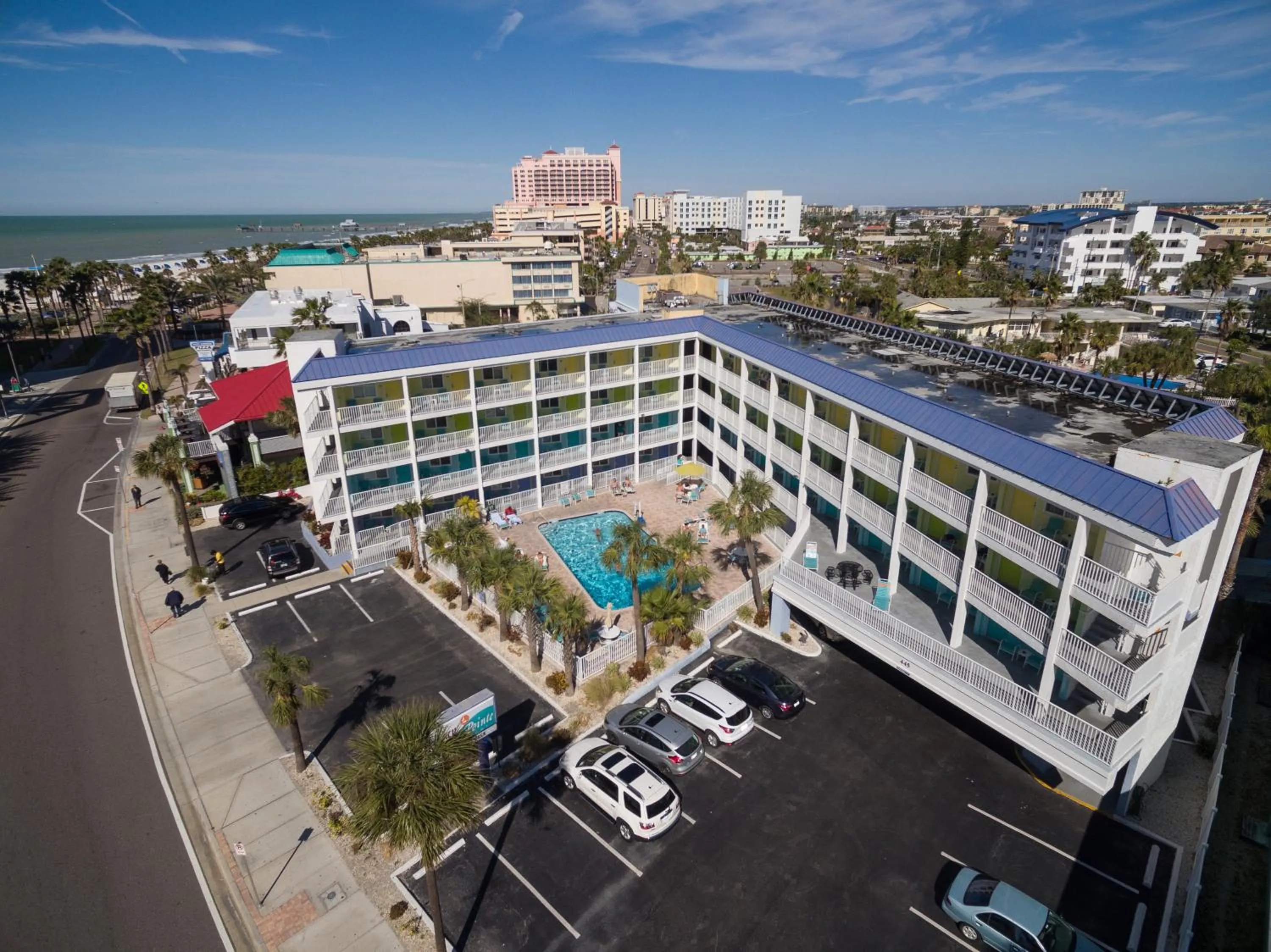 Property building in Pelican Pointe Clearwater Beach Hotel