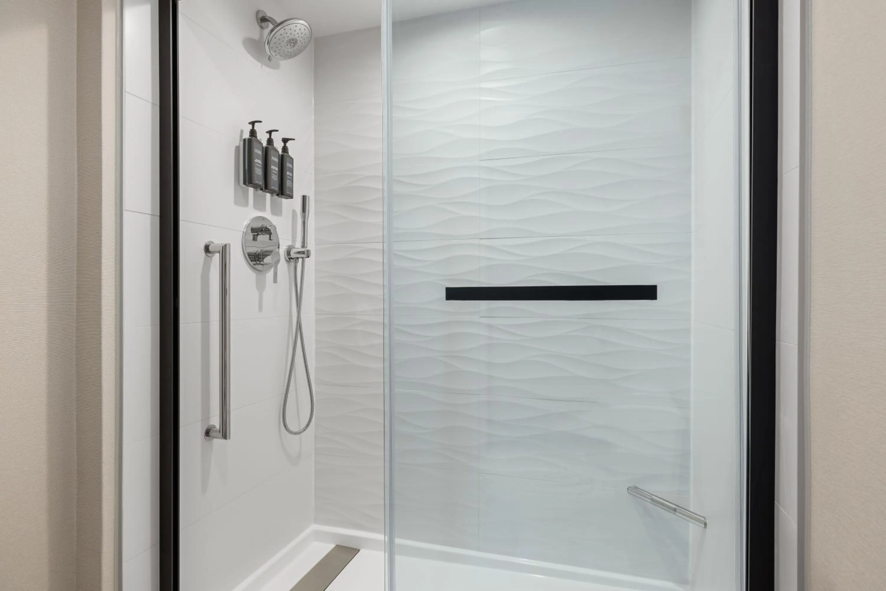 Shower in Sheraton Suites Galleria Atlanta