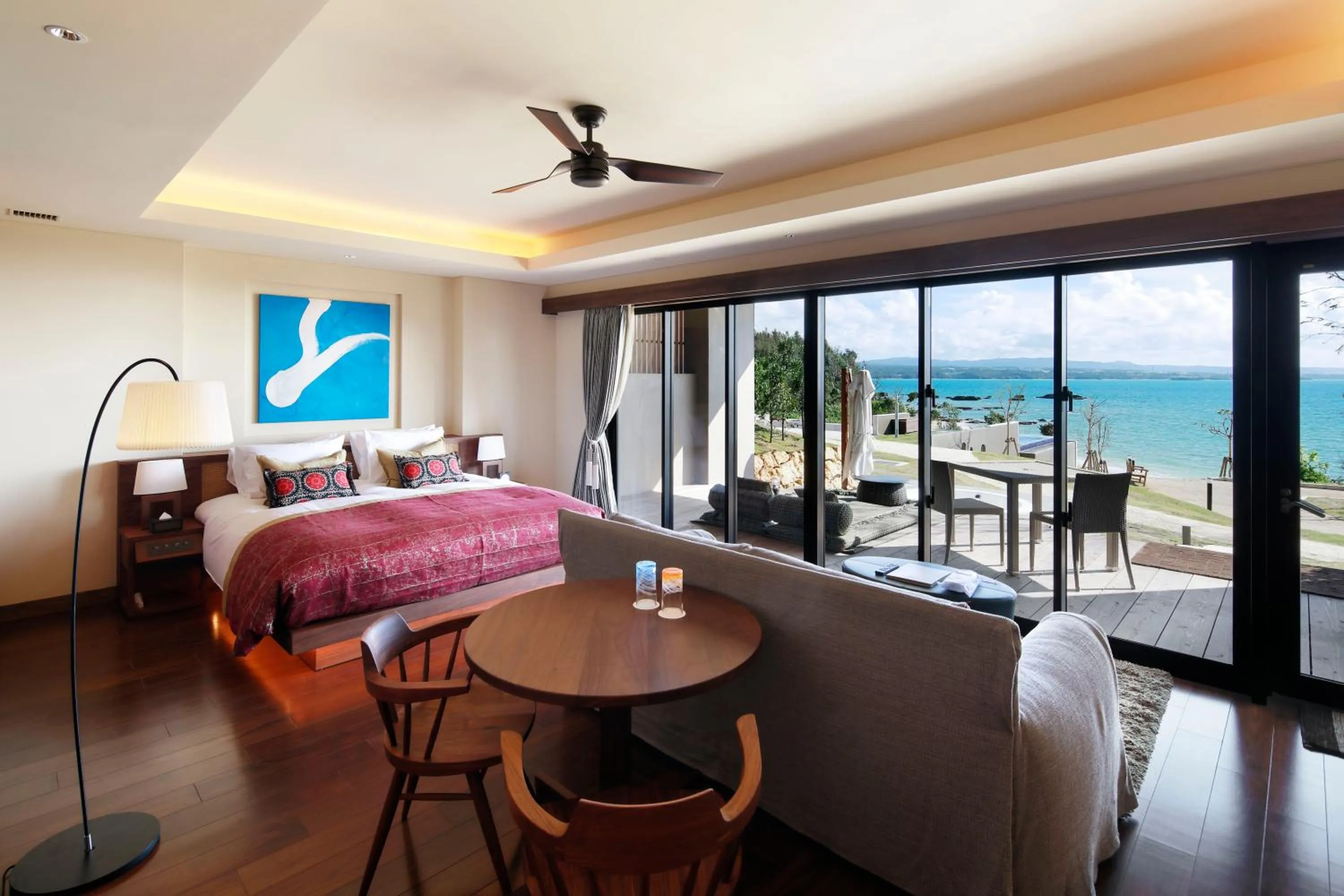 Photo of the whole room, Bed in THE HIRAMATSU HOTELS & RESORTS GINOZA OKINAWA