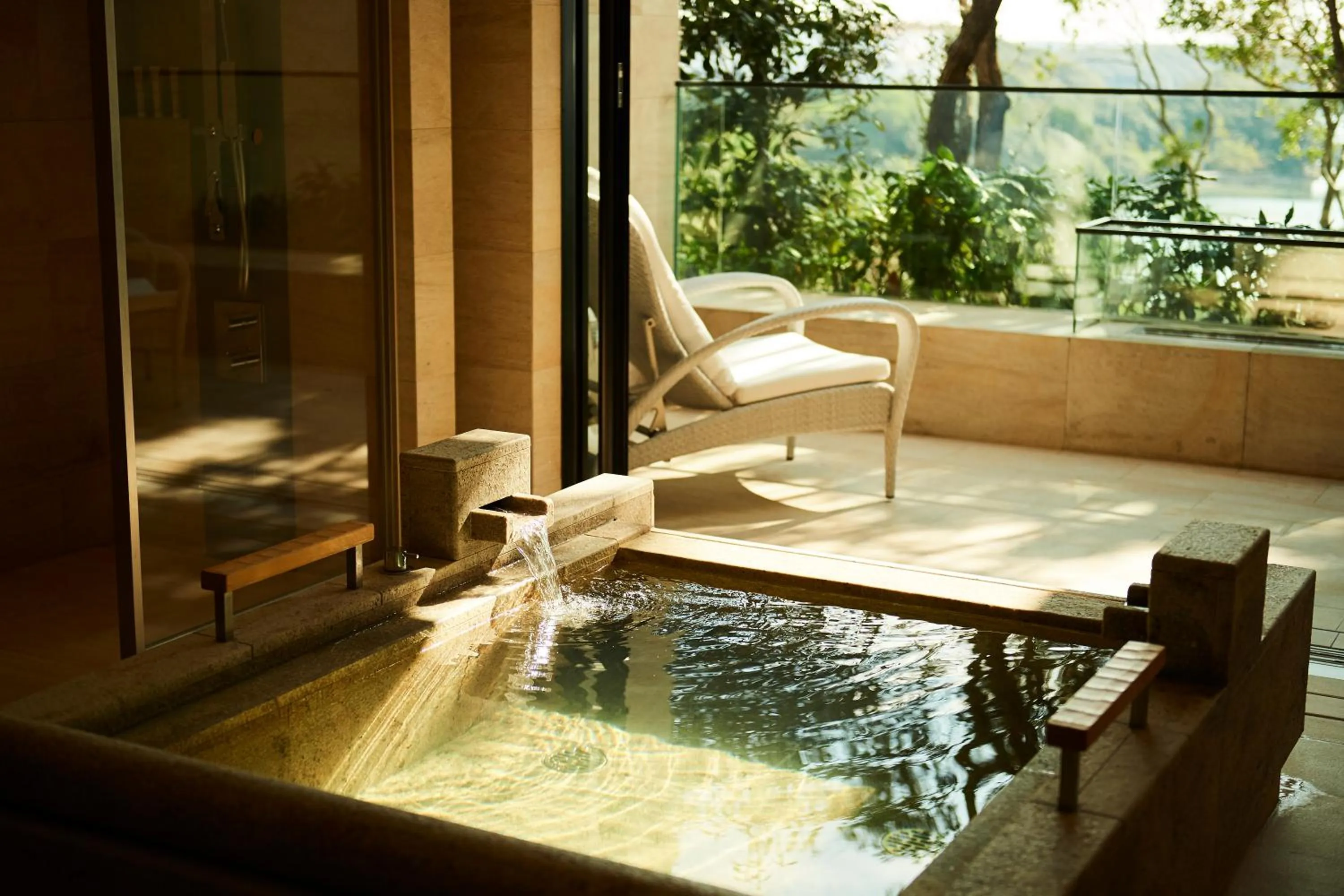 Hot Spring Bath in THE HIRAMATSU HOTELS & RESORTS KASHIKOJIMA