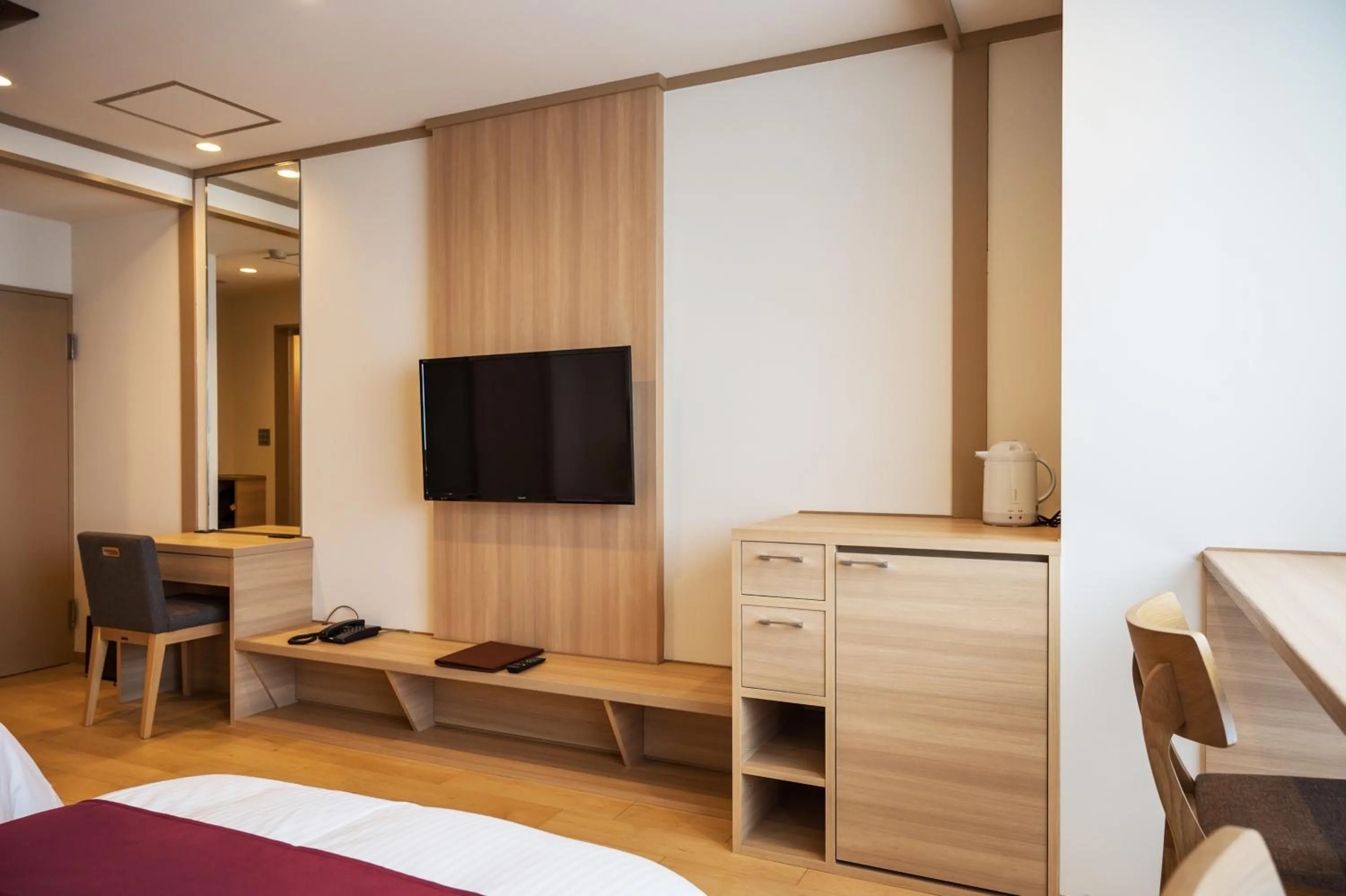 Bed in Oarai Hotel Annex Gyoraian