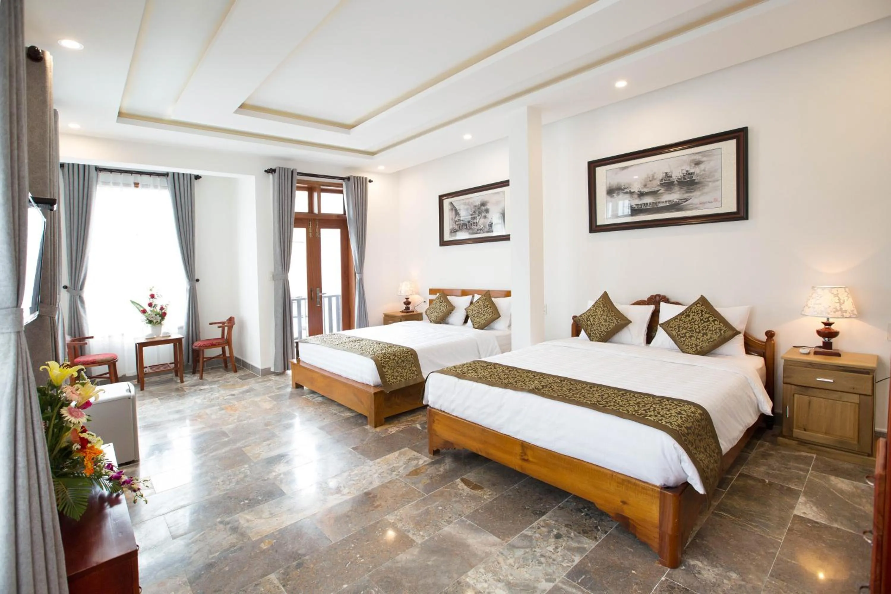 Bed in Lan Uyen Homestay - Hoi An