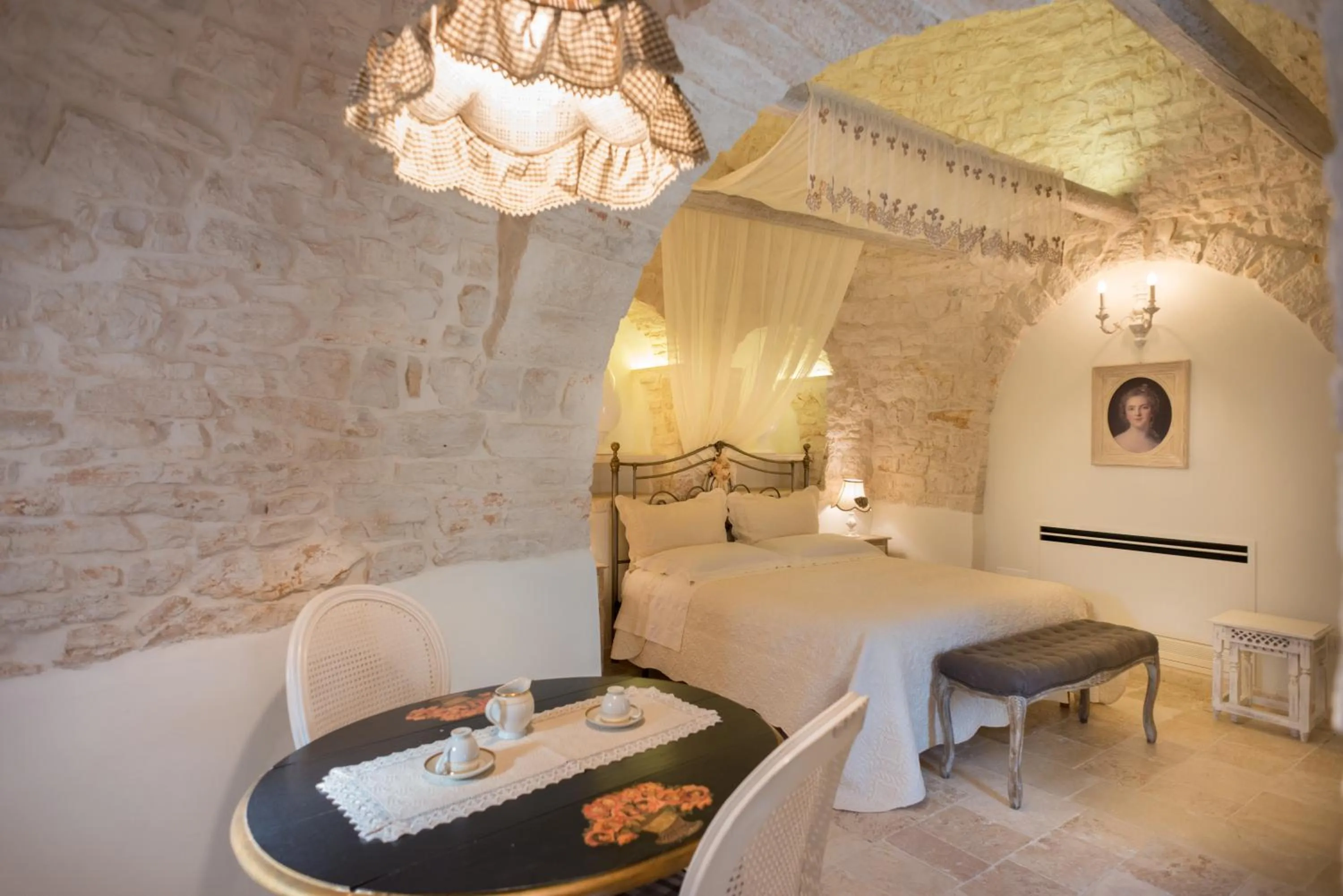 Bedroom, Bed in Romantic Trulli