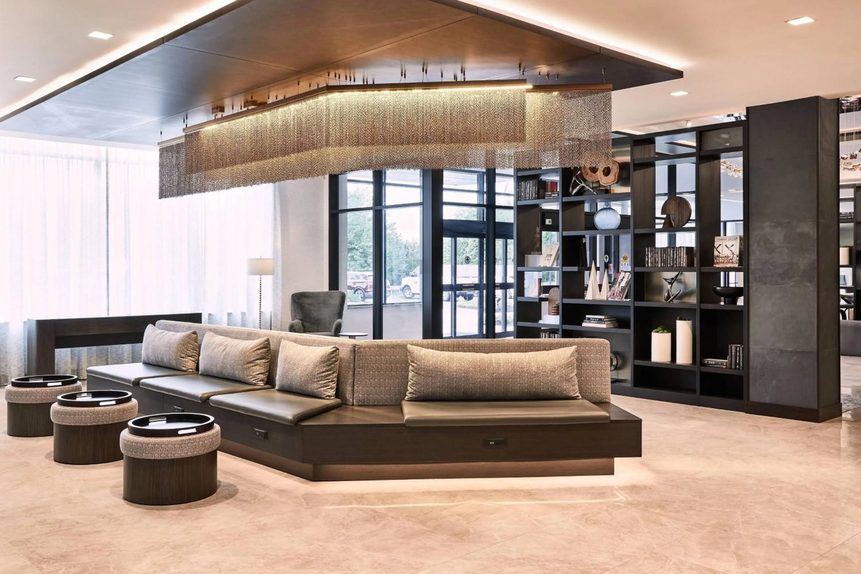 Lobby or reception in AC Hotel by Marriott Bridgewater