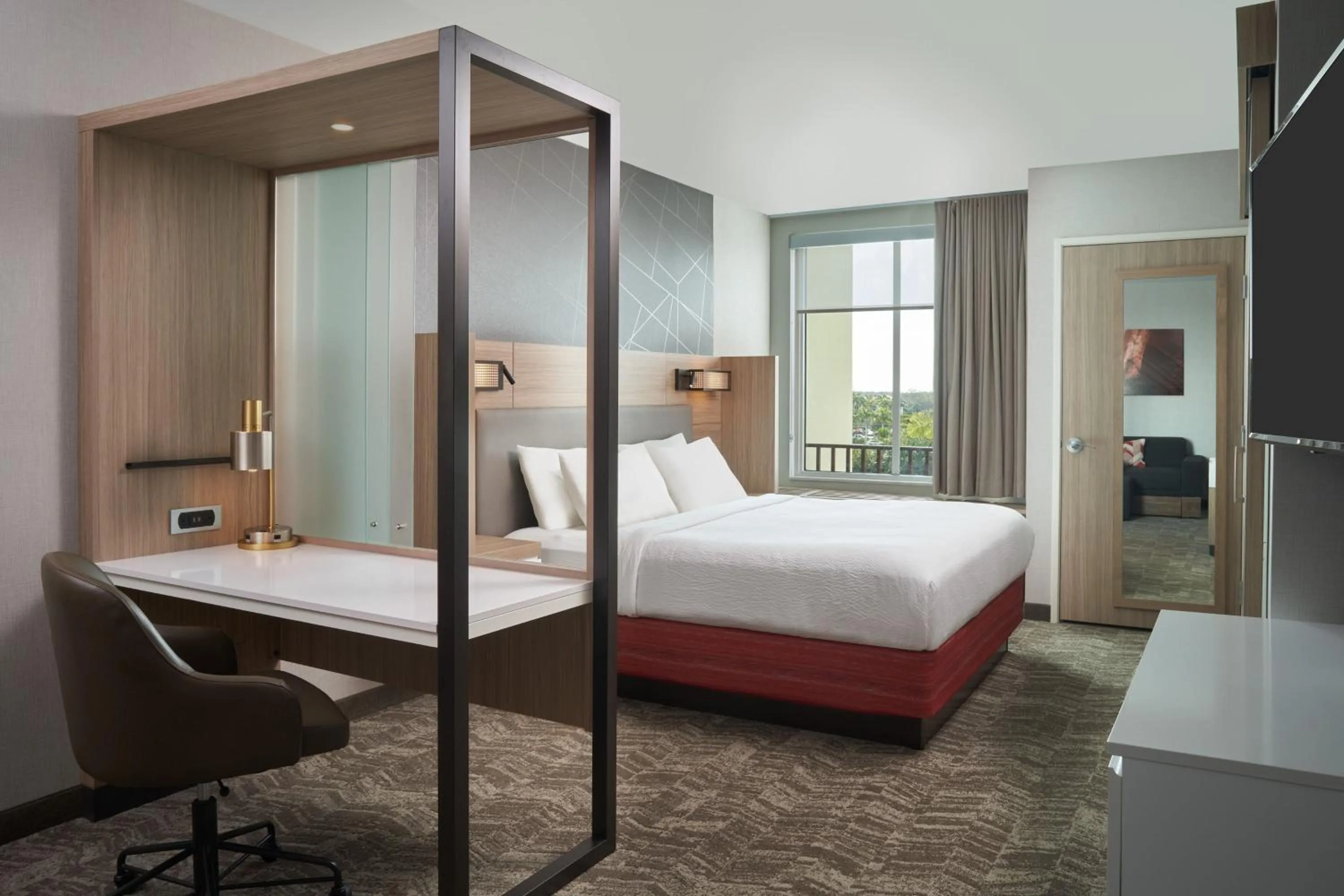 Photo of the whole room, Bed in SpringHill Suites by Marriott Fort Myers Estero