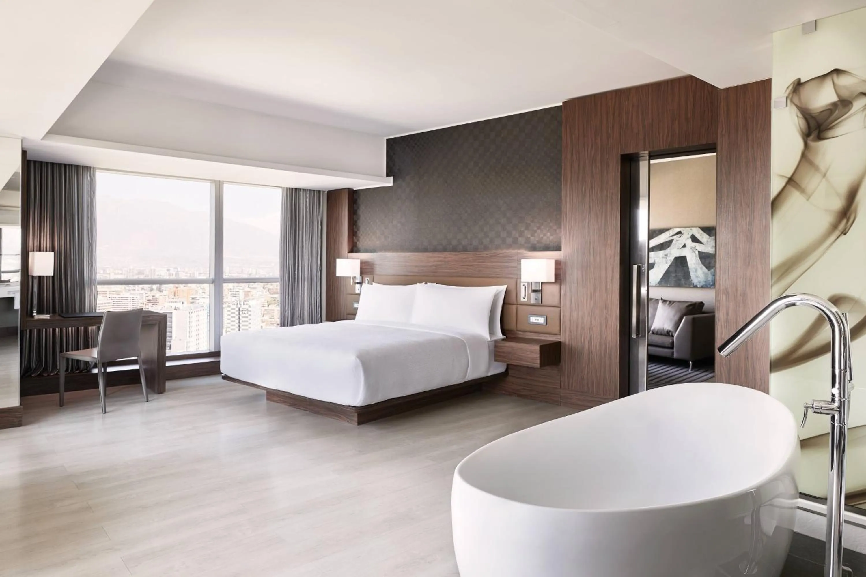 Bedroom, Bed in AC Hotel by Marriott Santiago Cenco Costanera