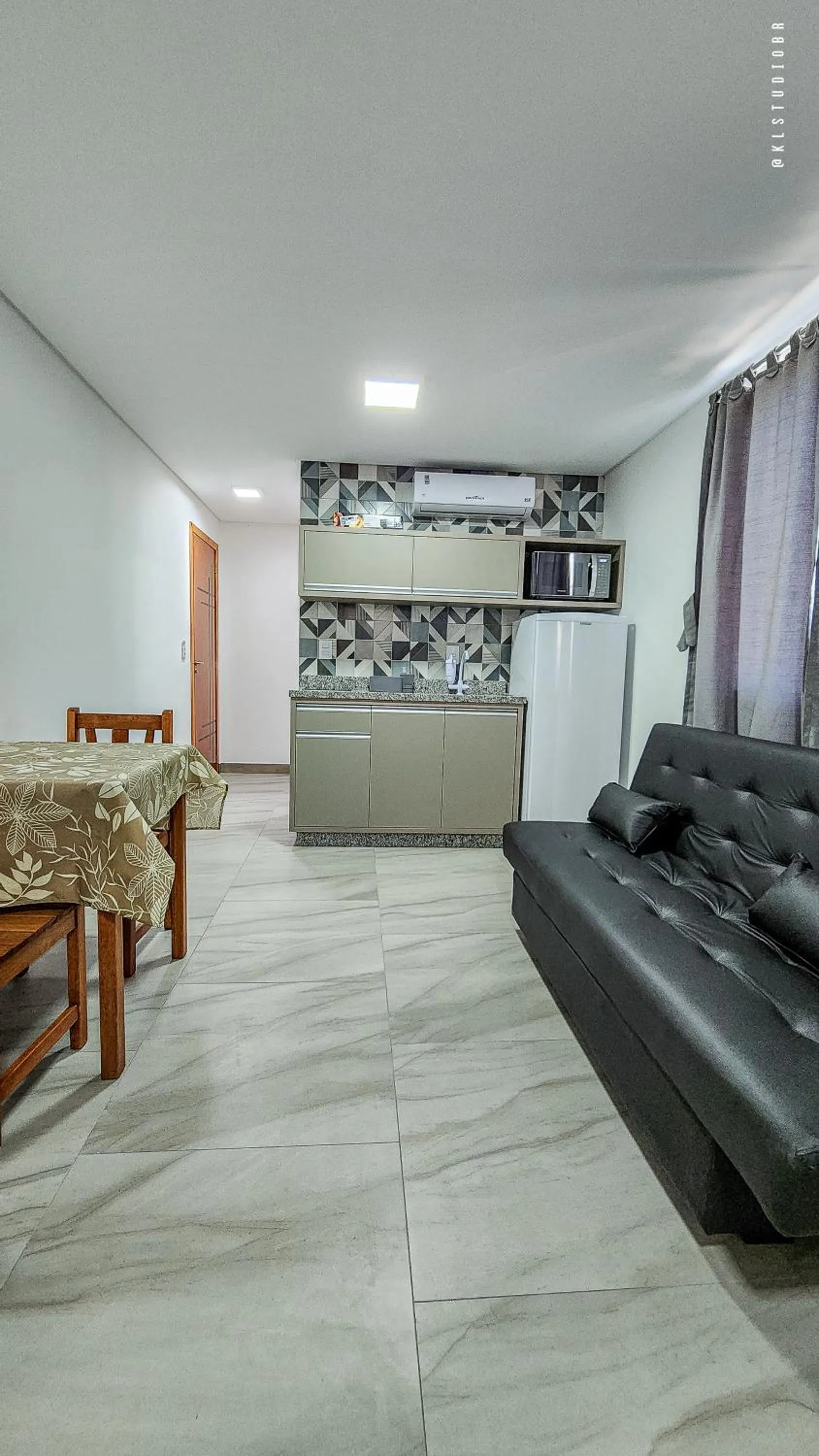 Kitchen or kitchenette in Apart Hotel Canto Grande