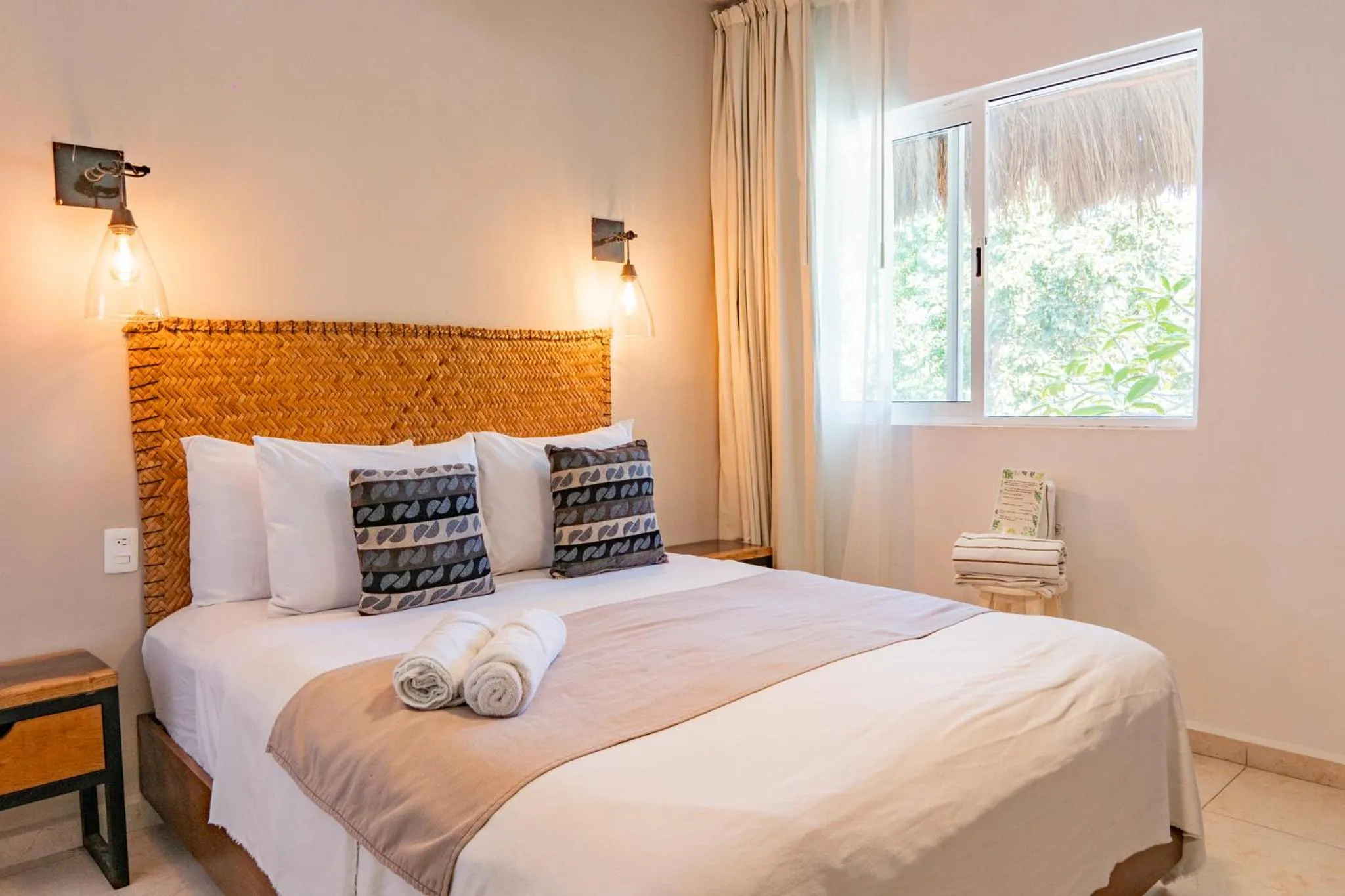 Bed in AGAM Hotel Boutique Bacalar - Adults Only