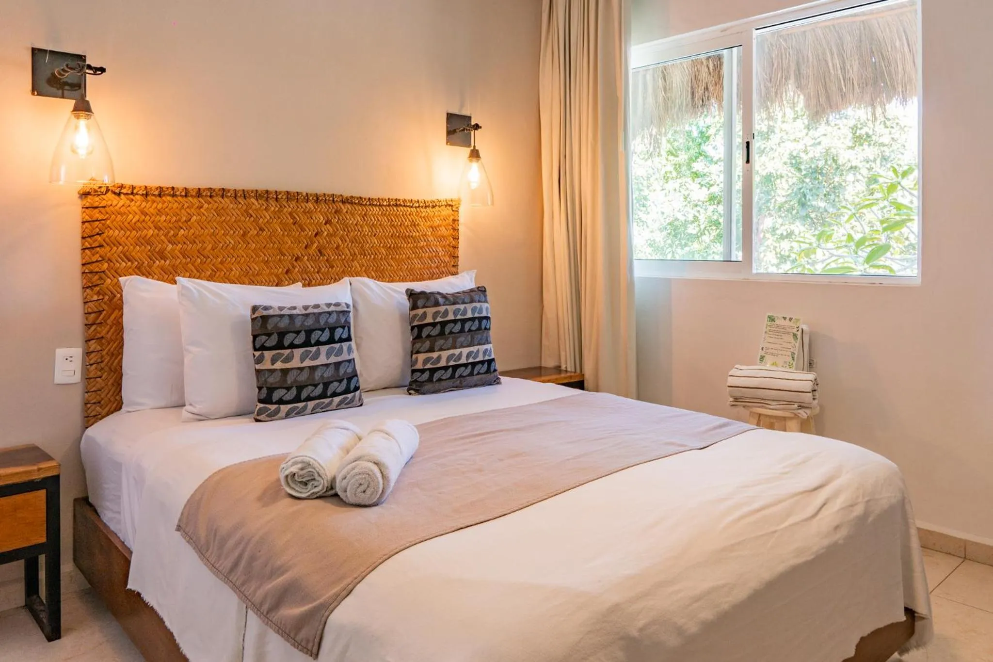 Bed in AGAM Hotel Boutique Bacalar - Adults Only