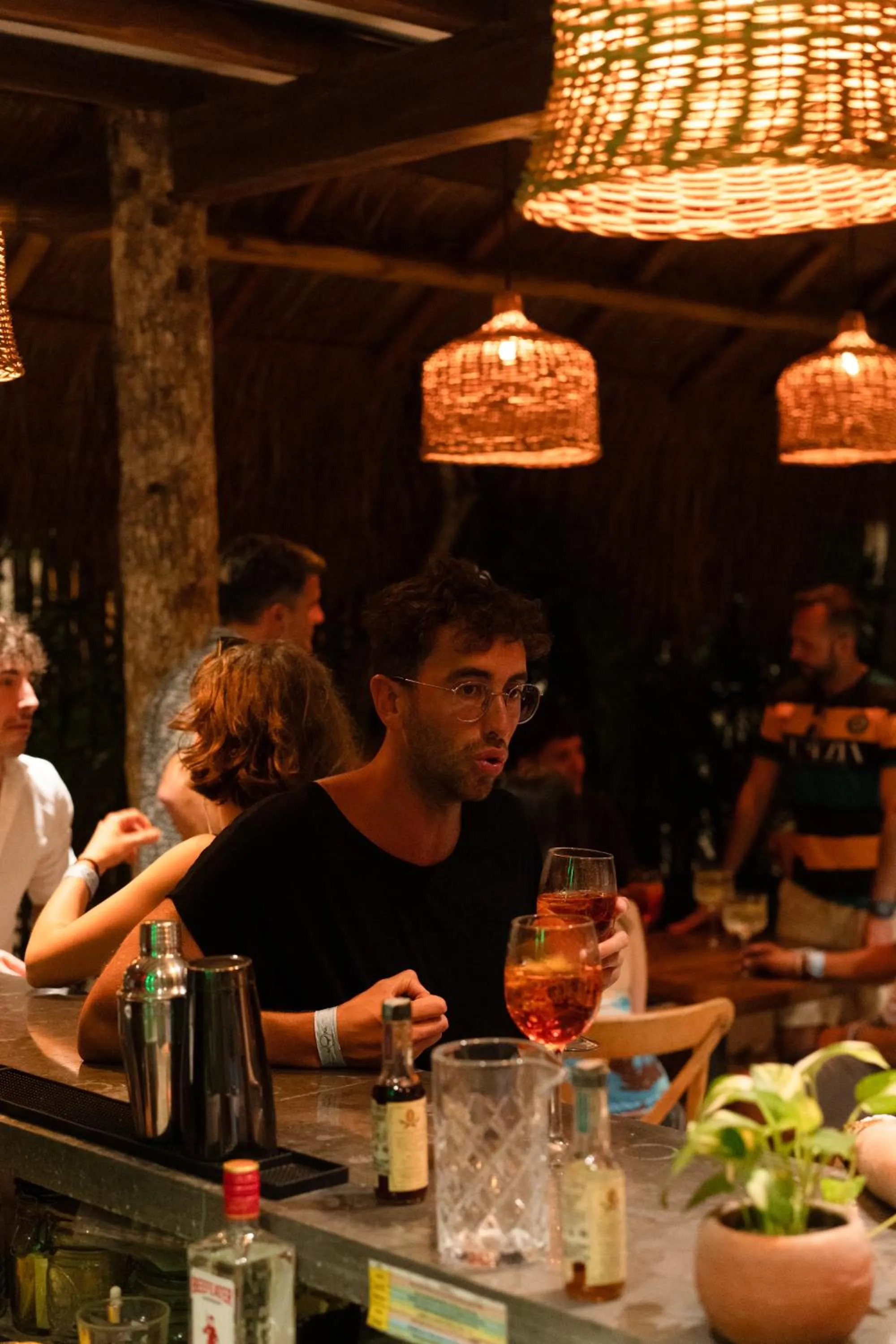 Lounge or bar in AGAM Hotel Boutique Bacalar - Adults Only
