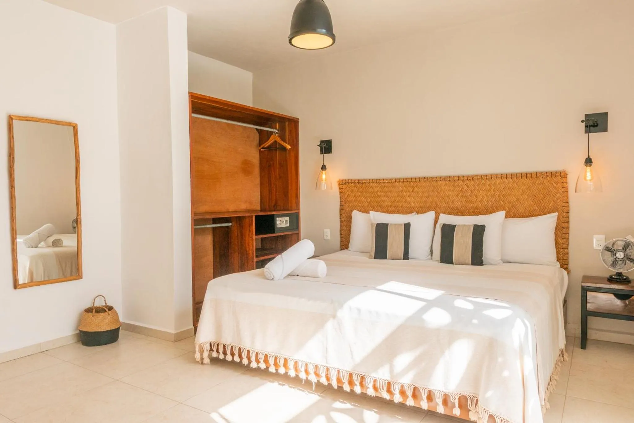 Bed in AGAM Hotel Boutique Bacalar - Adults Only