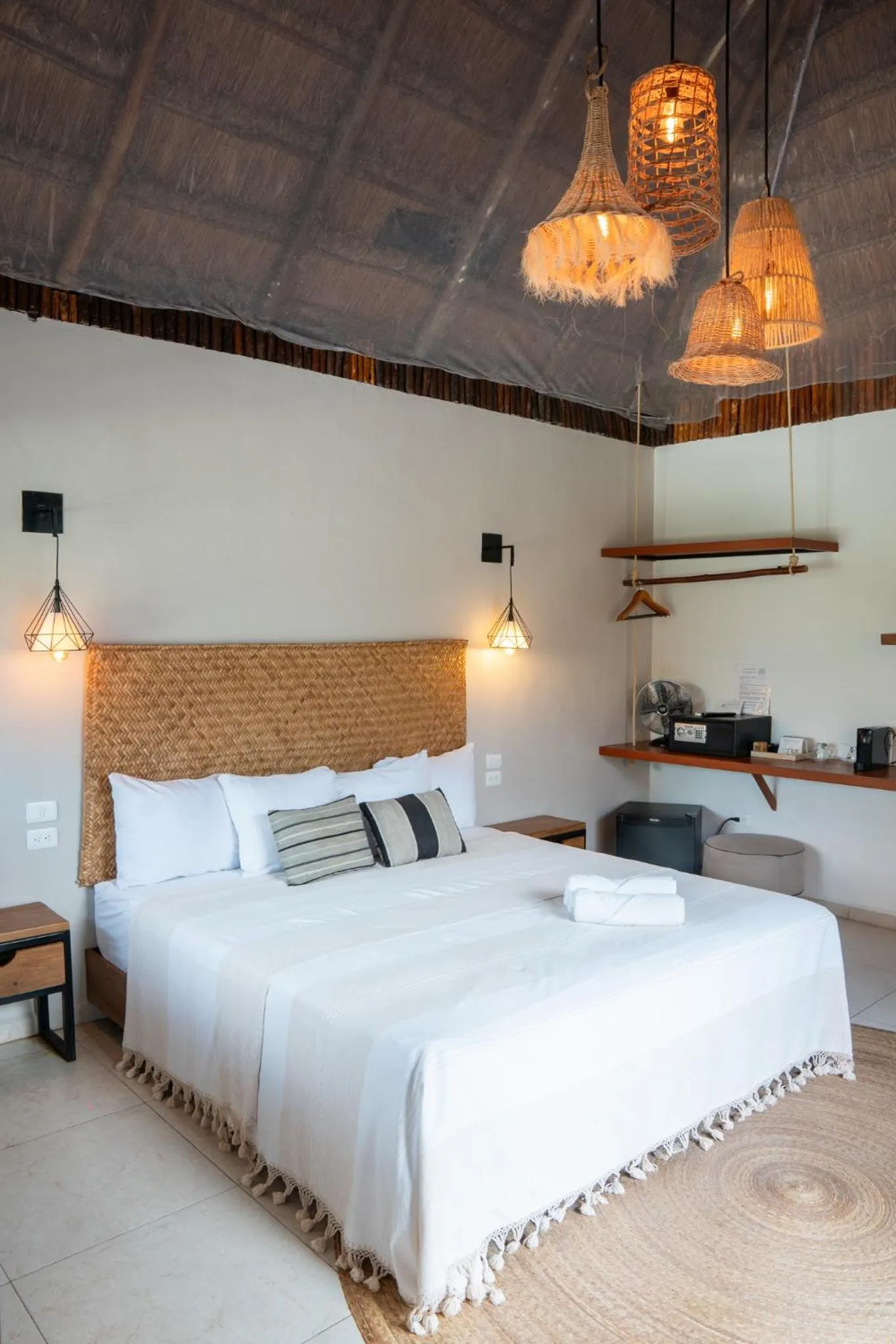 Bed in AGAM Hotel Boutique Bacalar - Adults Only