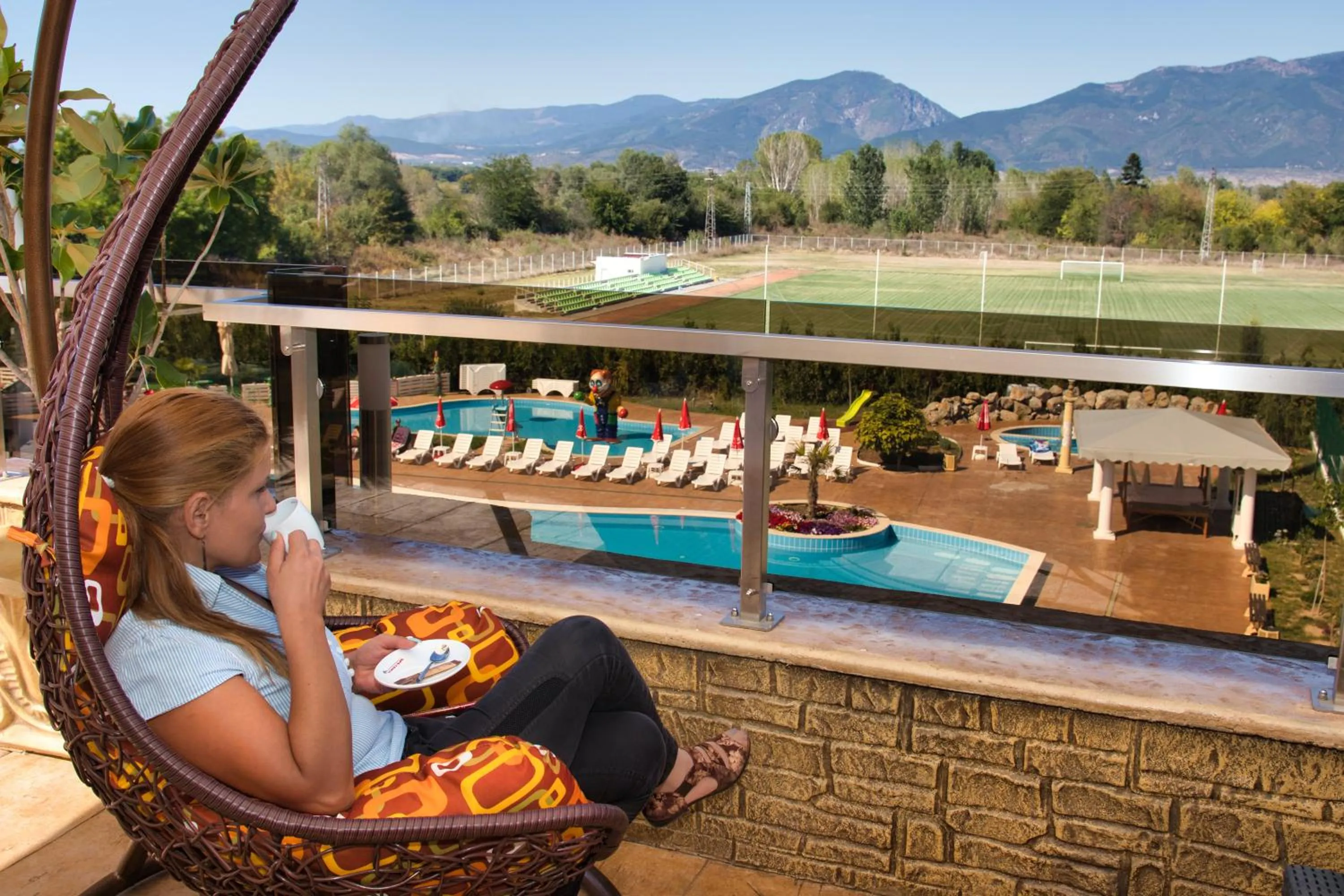 Balcony/Terrace in Balneo and SPA Complex MINERAL YAGODA