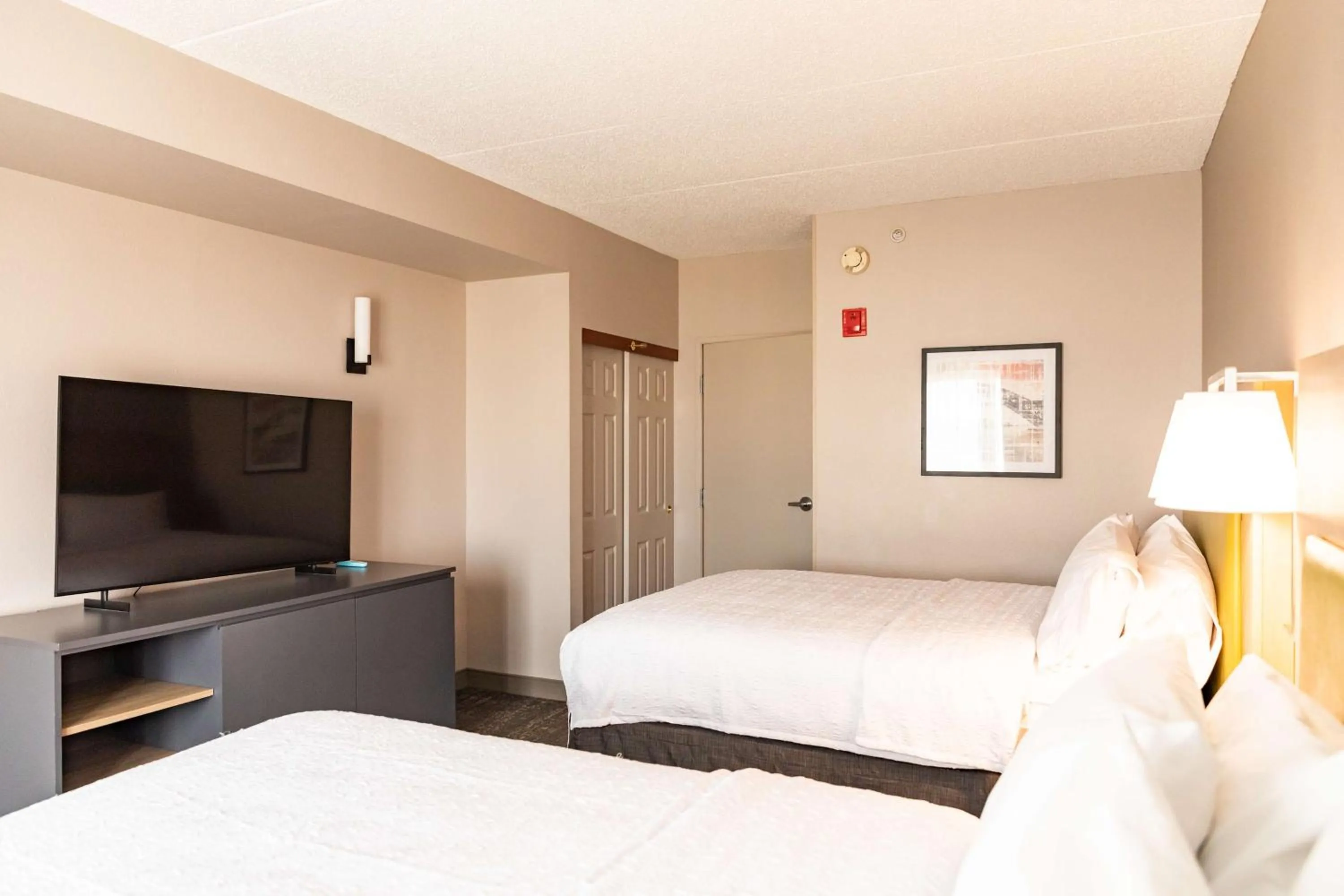 Bed in Hampton Inn & Suites By Hilton- Newark Airport Elizabeth