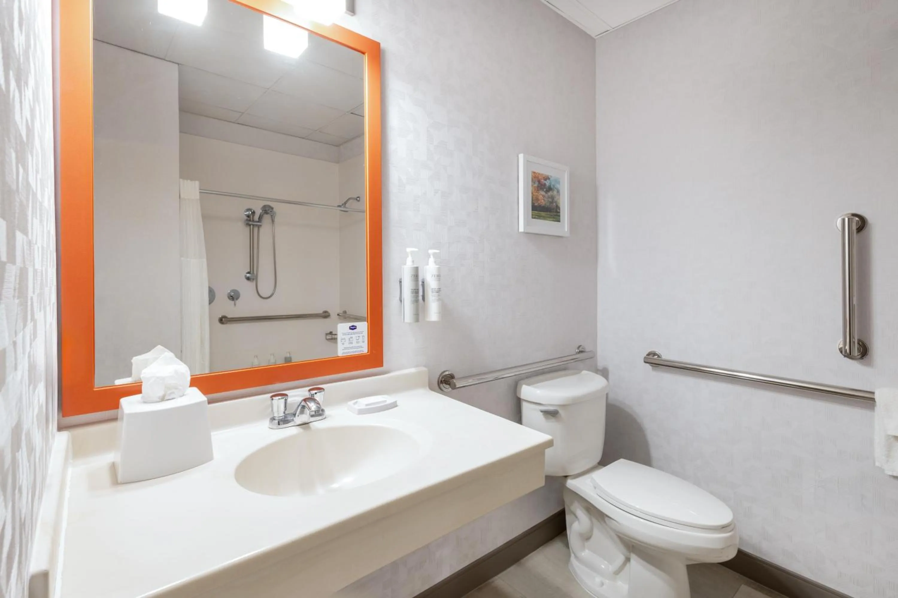 Bathroom in Hampton Inn & Suites By Hilton- Newark Airport Elizabeth