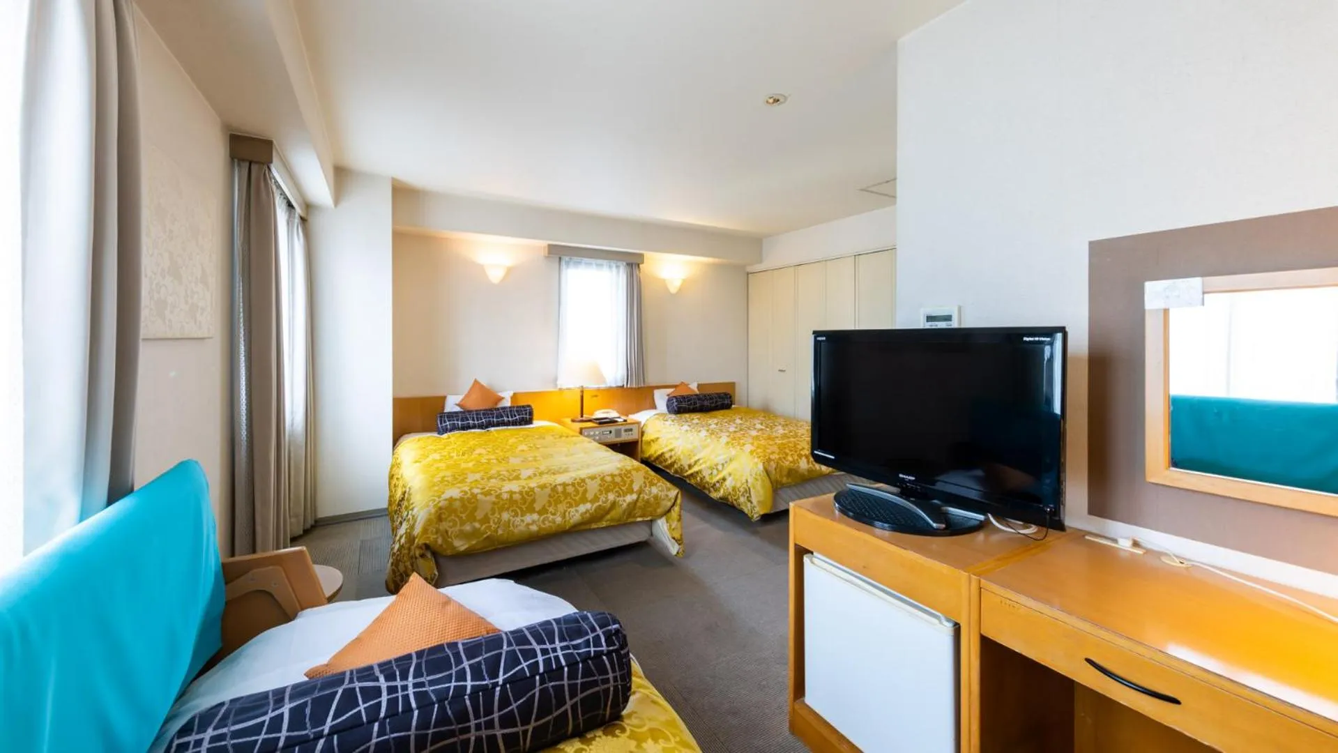 Bed in Hotel Dorf Shizuoka