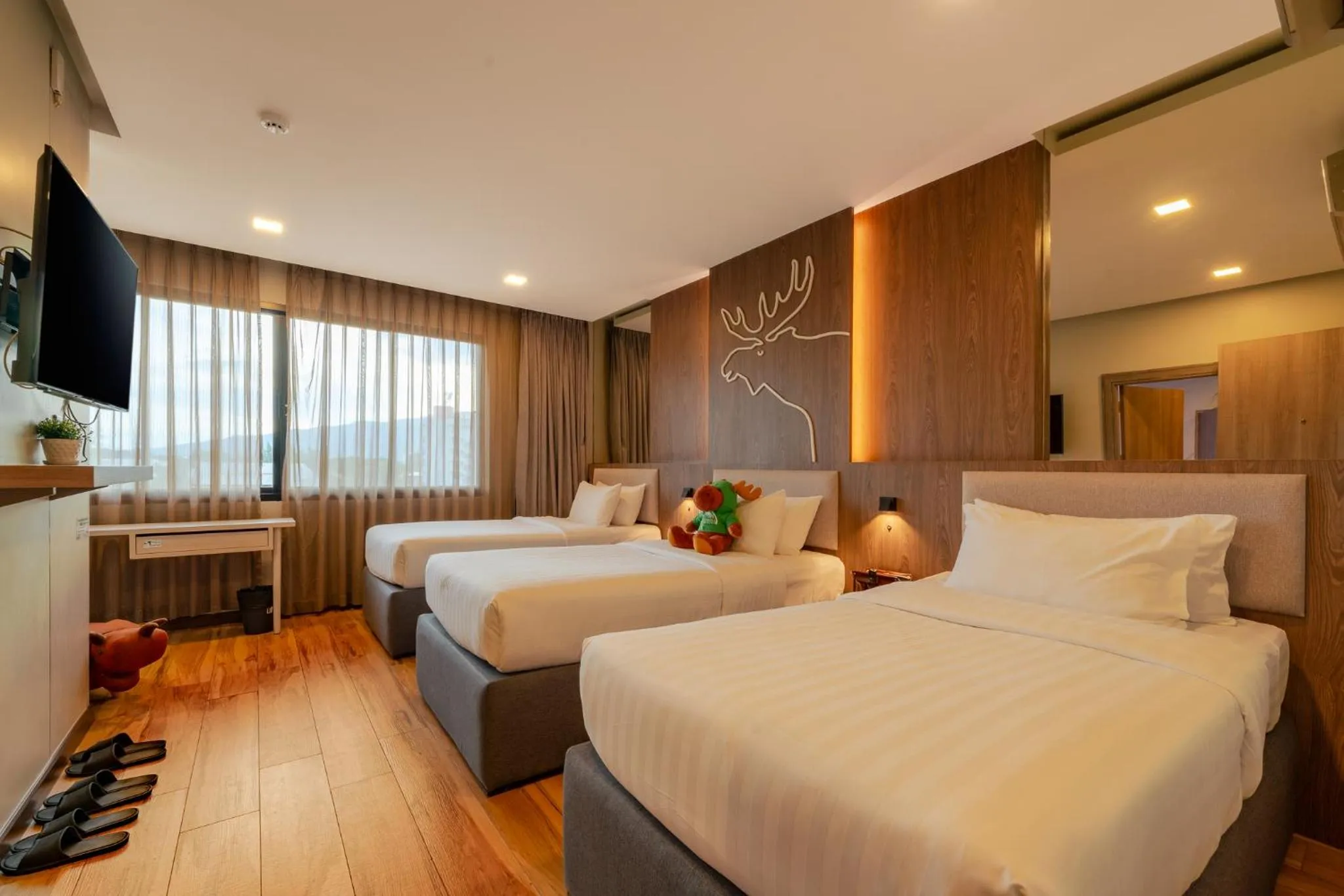 Bed in Moose Hotel Chiangmai