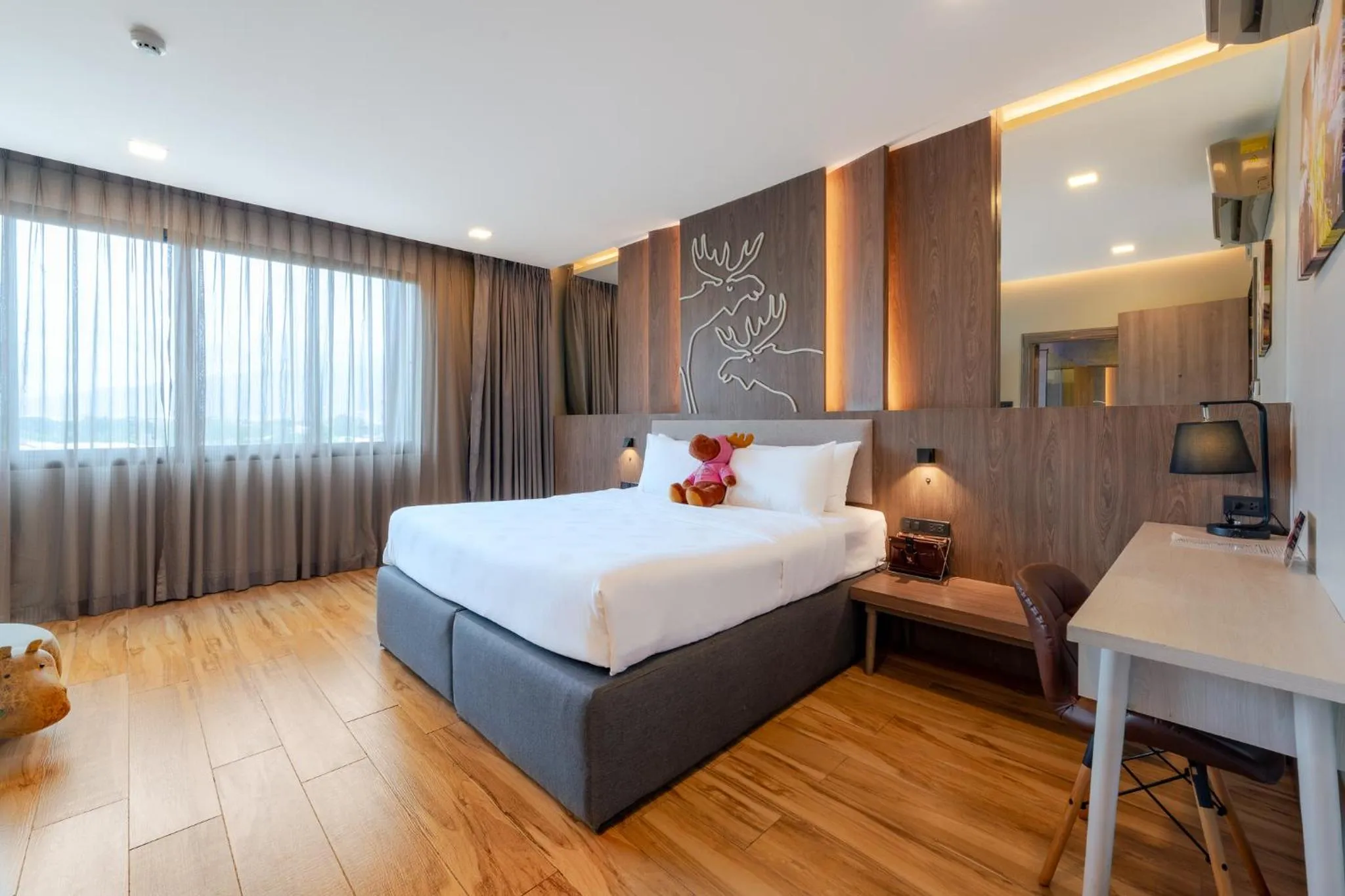 Bed in Moose Hotel Chiangmai