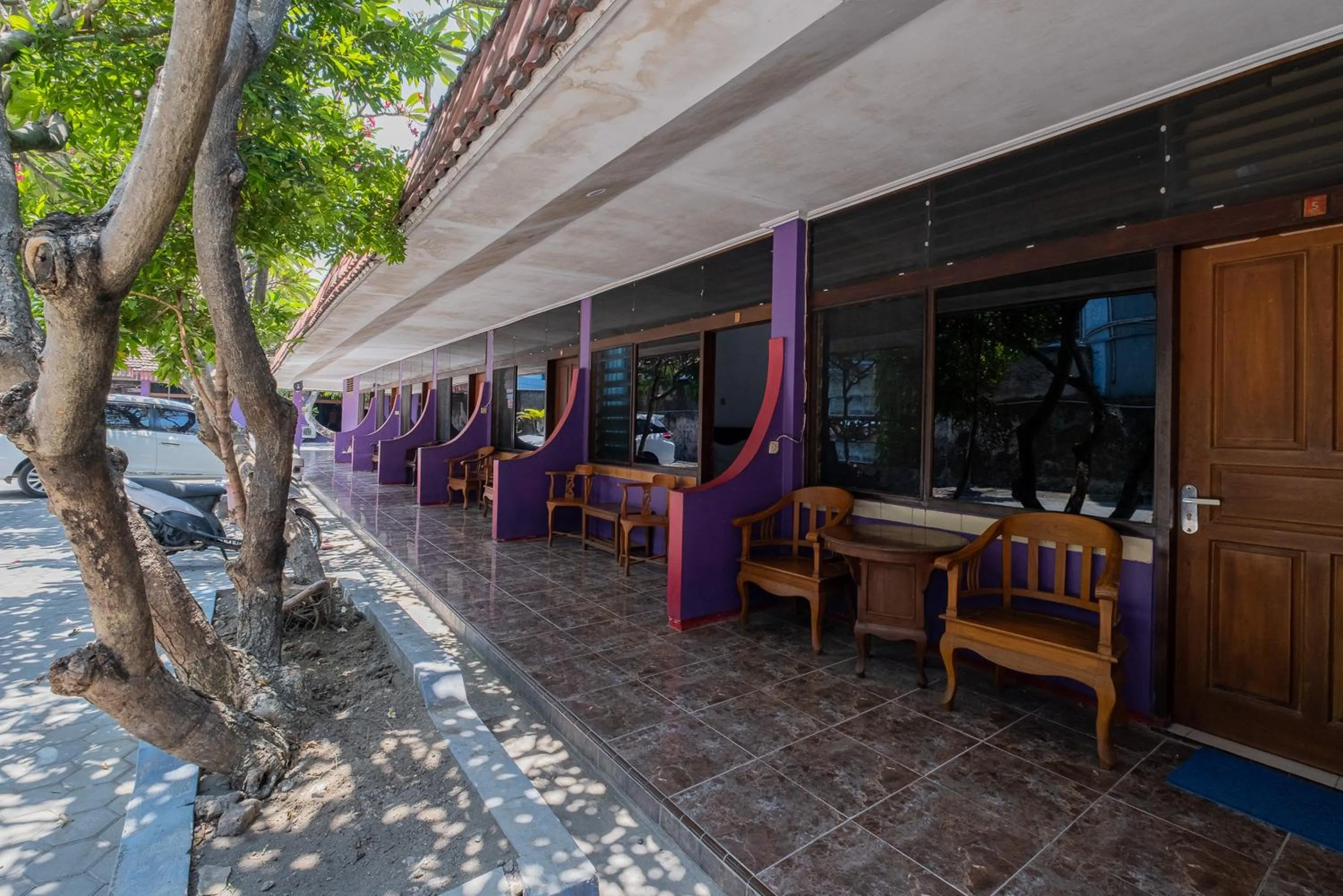 Balcony/Terrace in RedDoorz near Bojonegoro Train Station