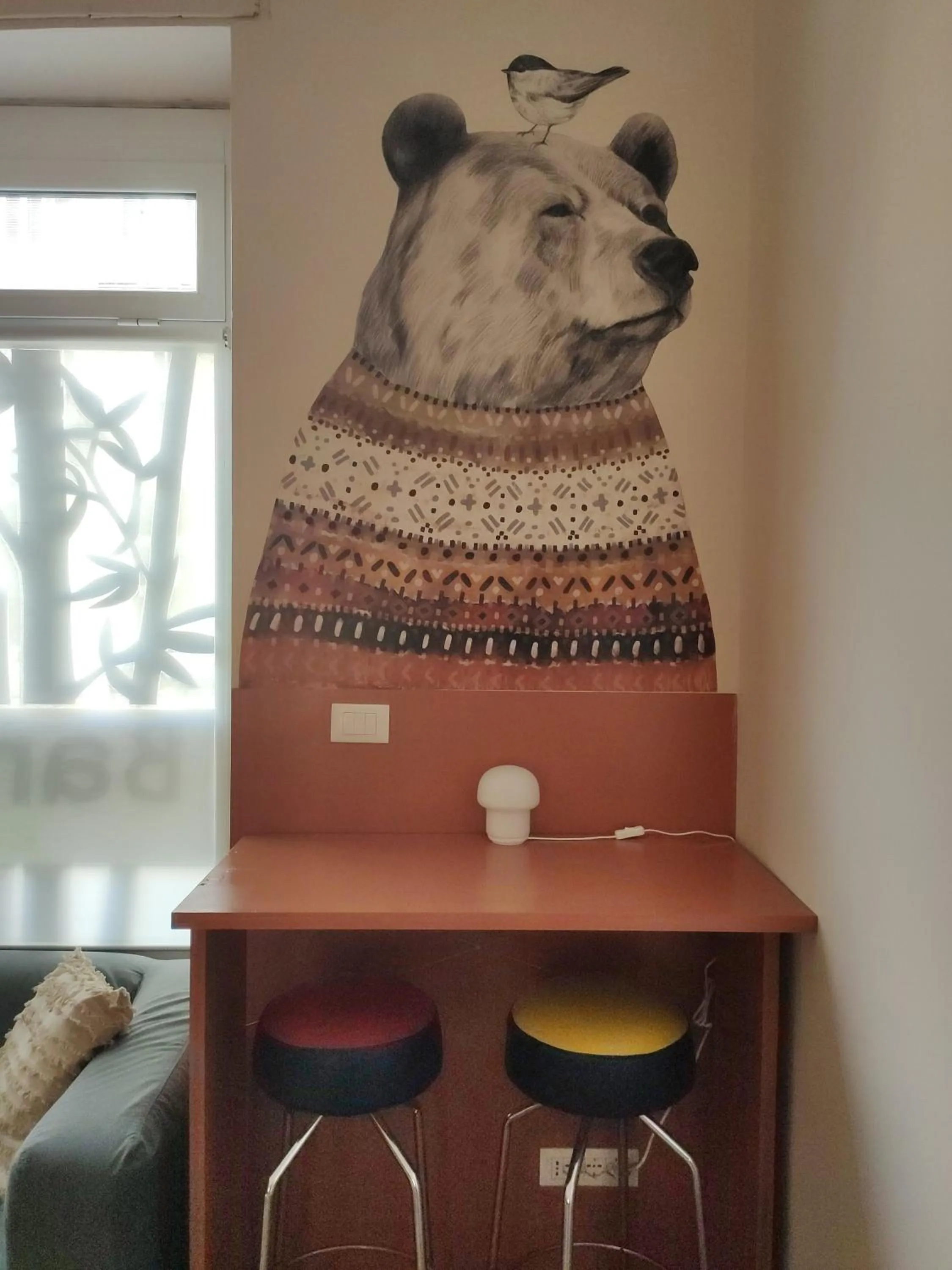 Living room in Bamboo Eco Hostel