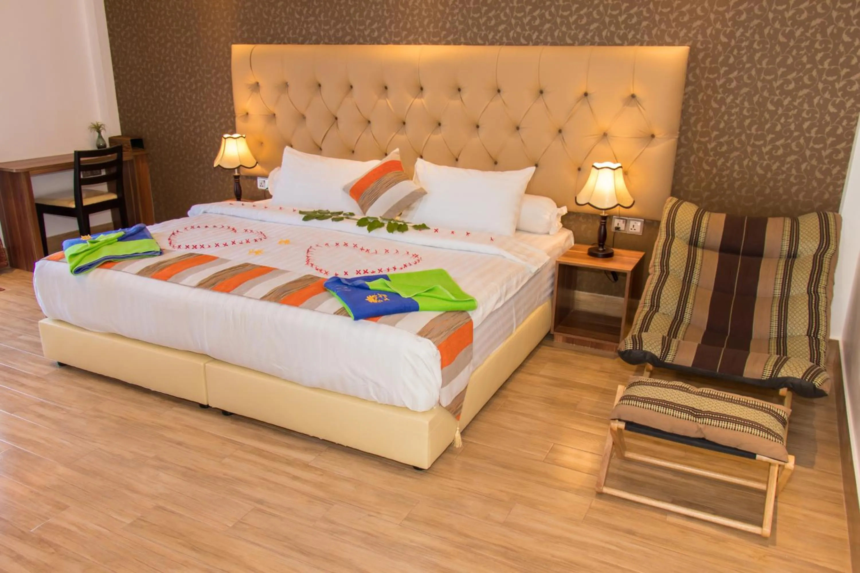 Bed in Rosy Villa Hotel