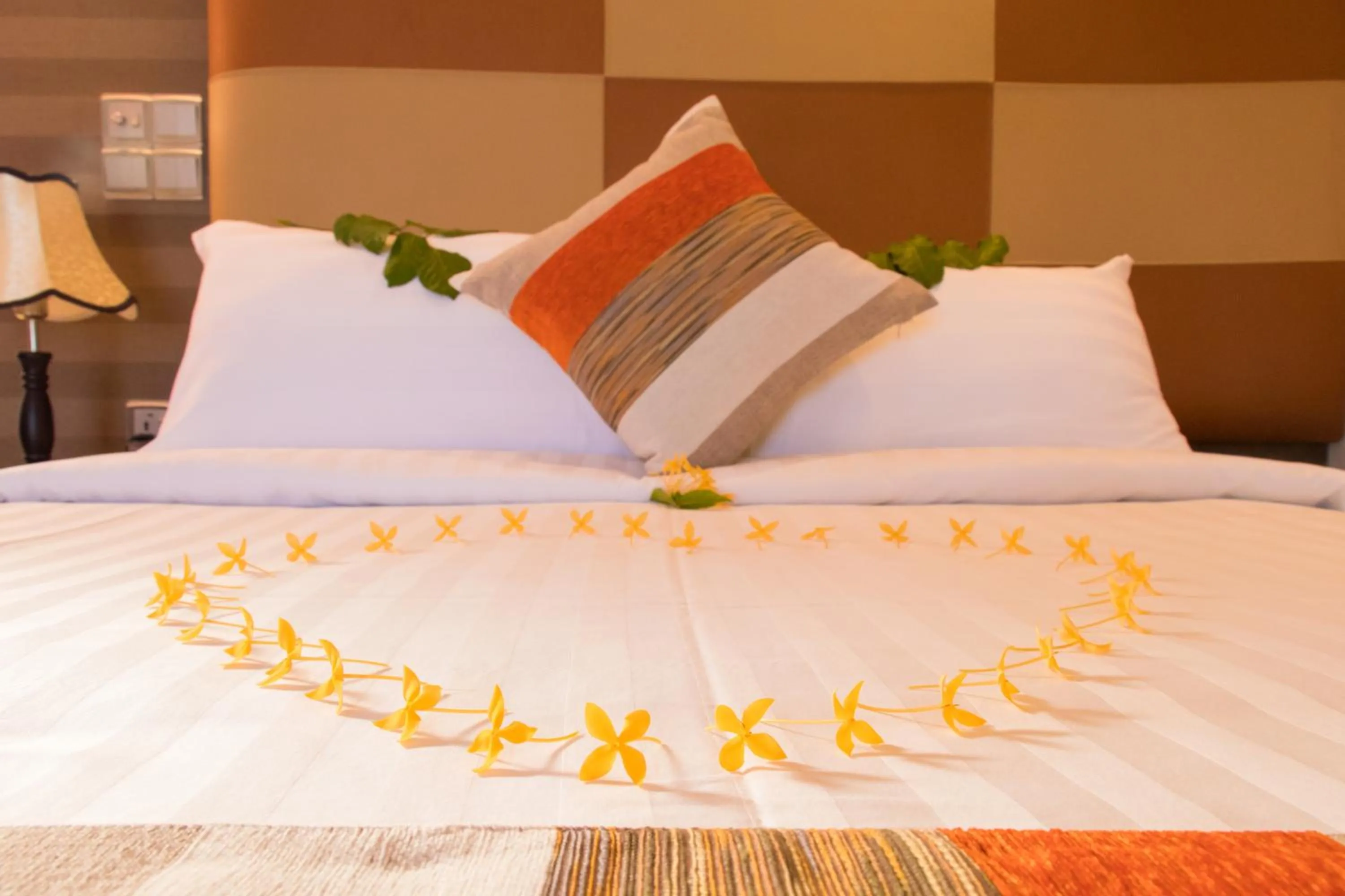 Bed in Rosy Villa Hotel