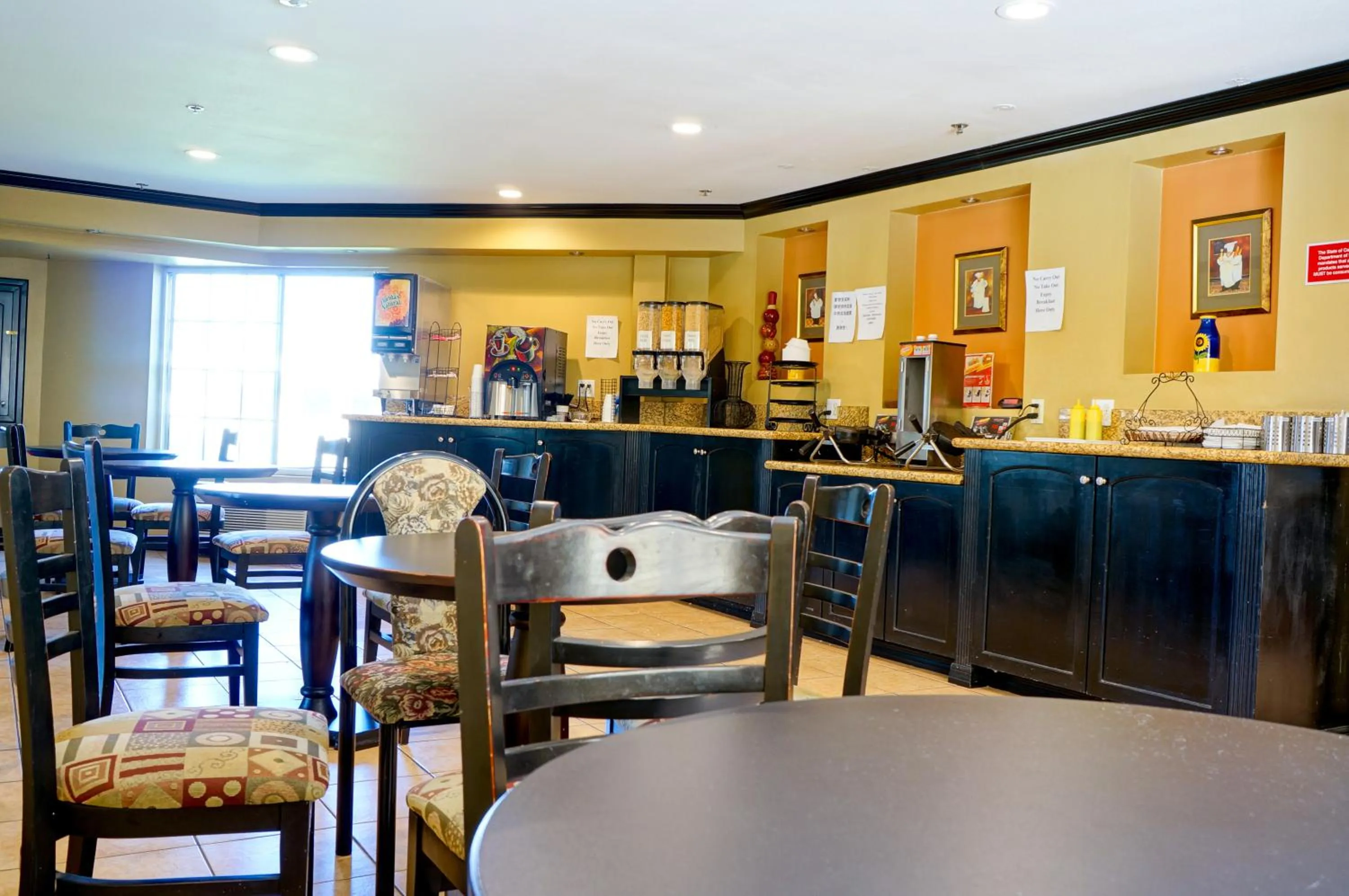 Continental breakfast in Ramada by Wyndham Ontario Airport & Convention Center