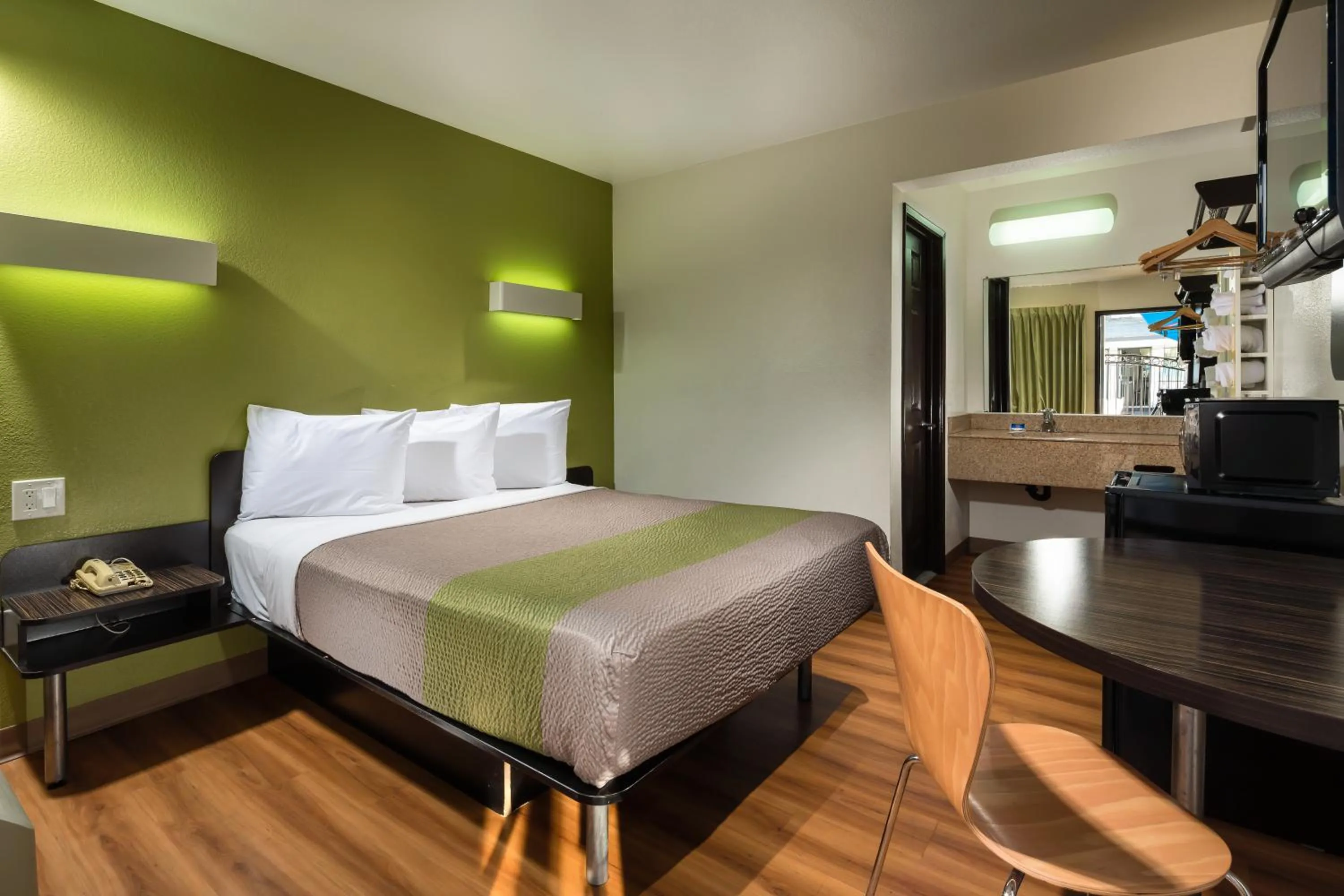 Bed in Motel 6-Canoga Park, CA