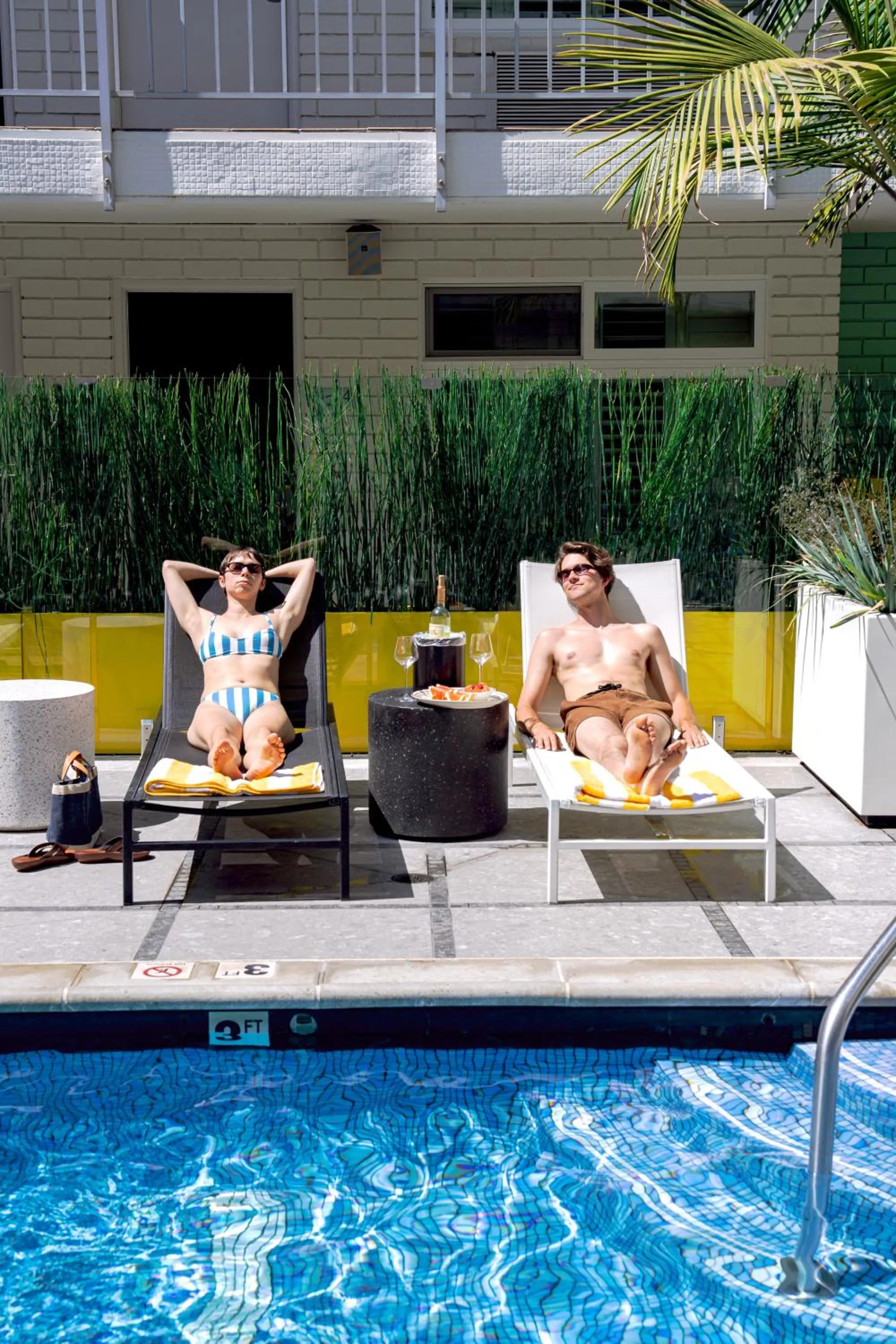 Swimming pool in The Hollywood Franklin Hotel near Universal Studios