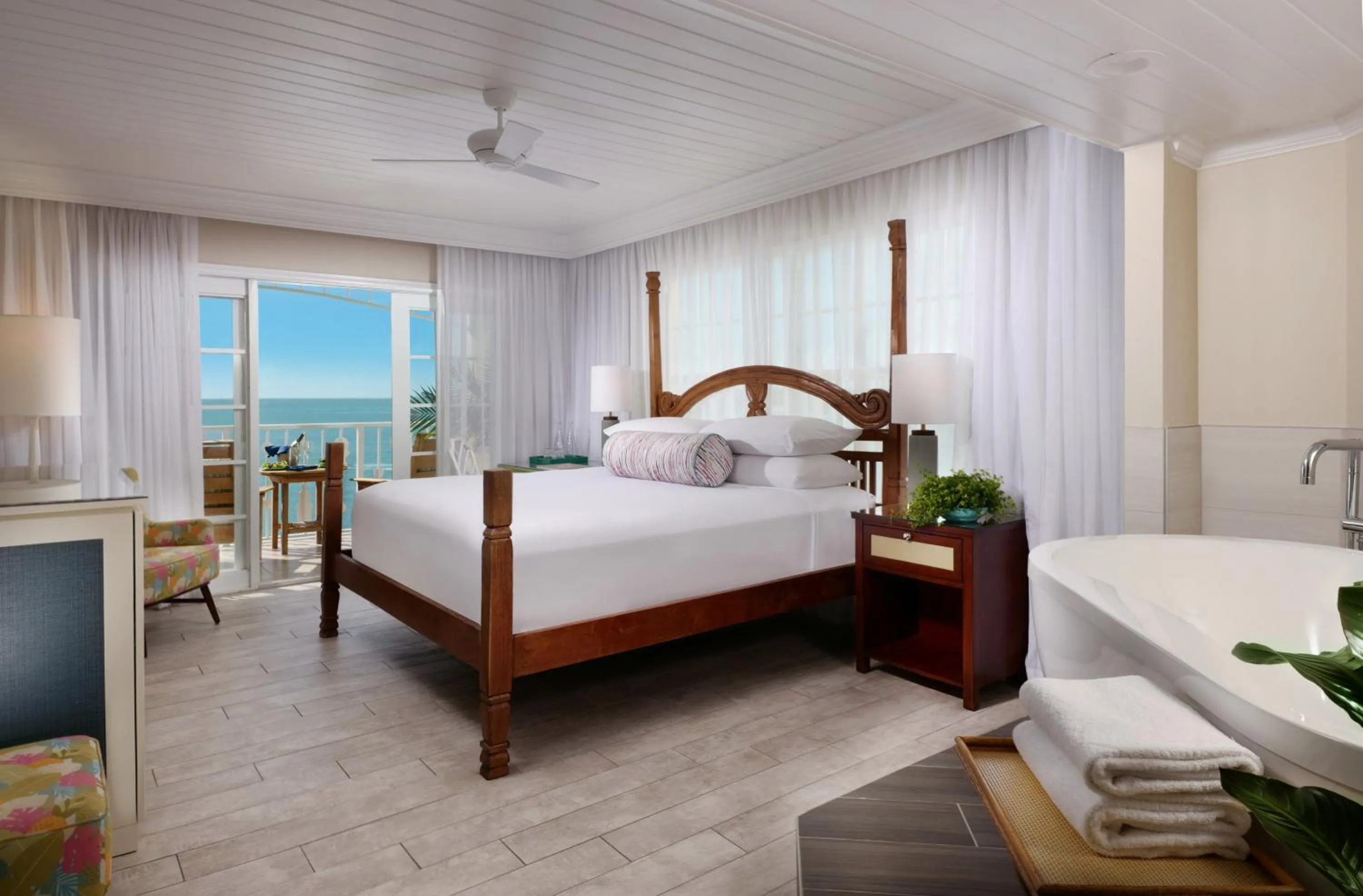 Bedroom, Bed in Ocean Key Resort & Spa, a Noble House Resort