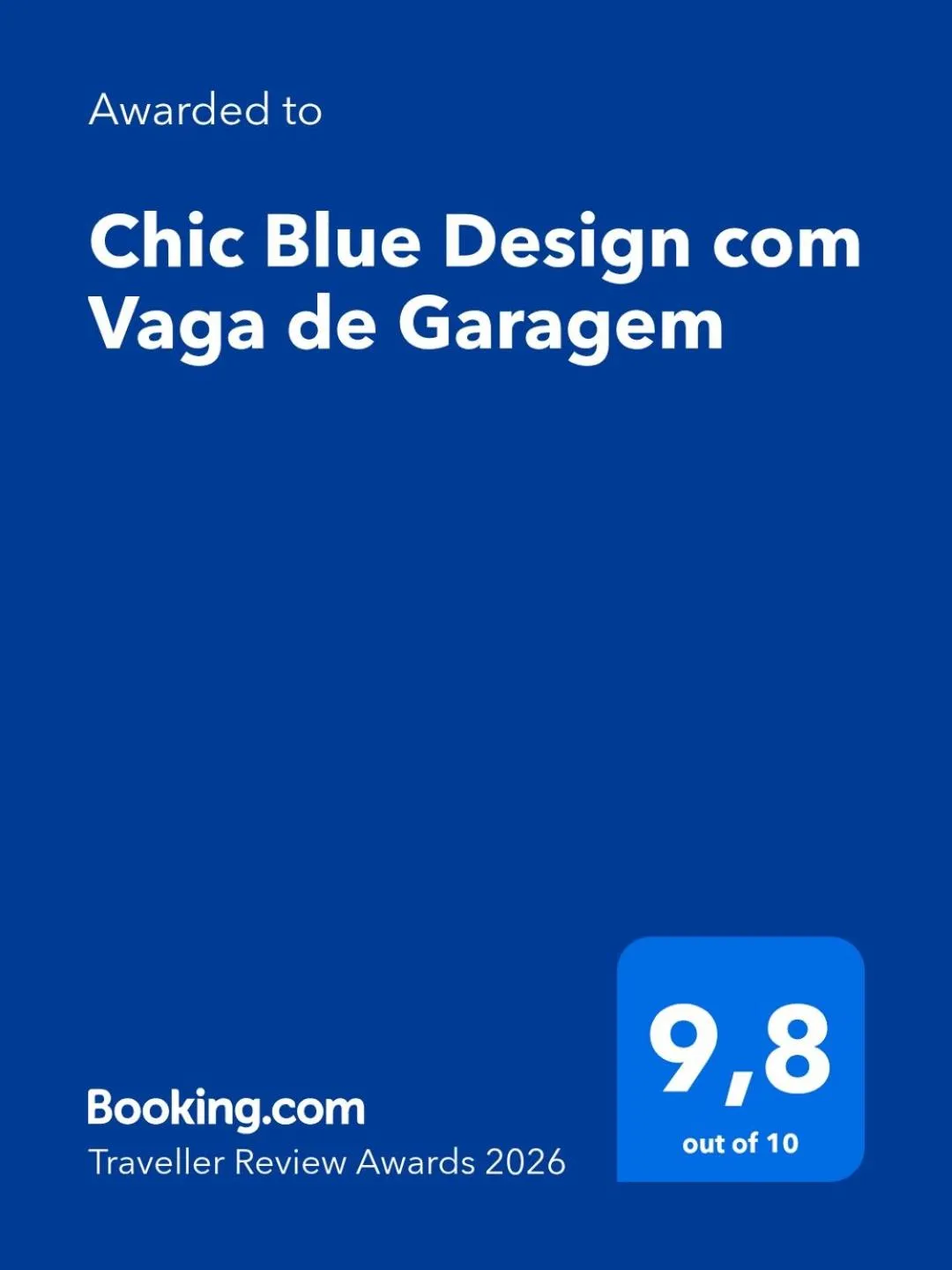 Chic Blue Design com Vaga de Garagem