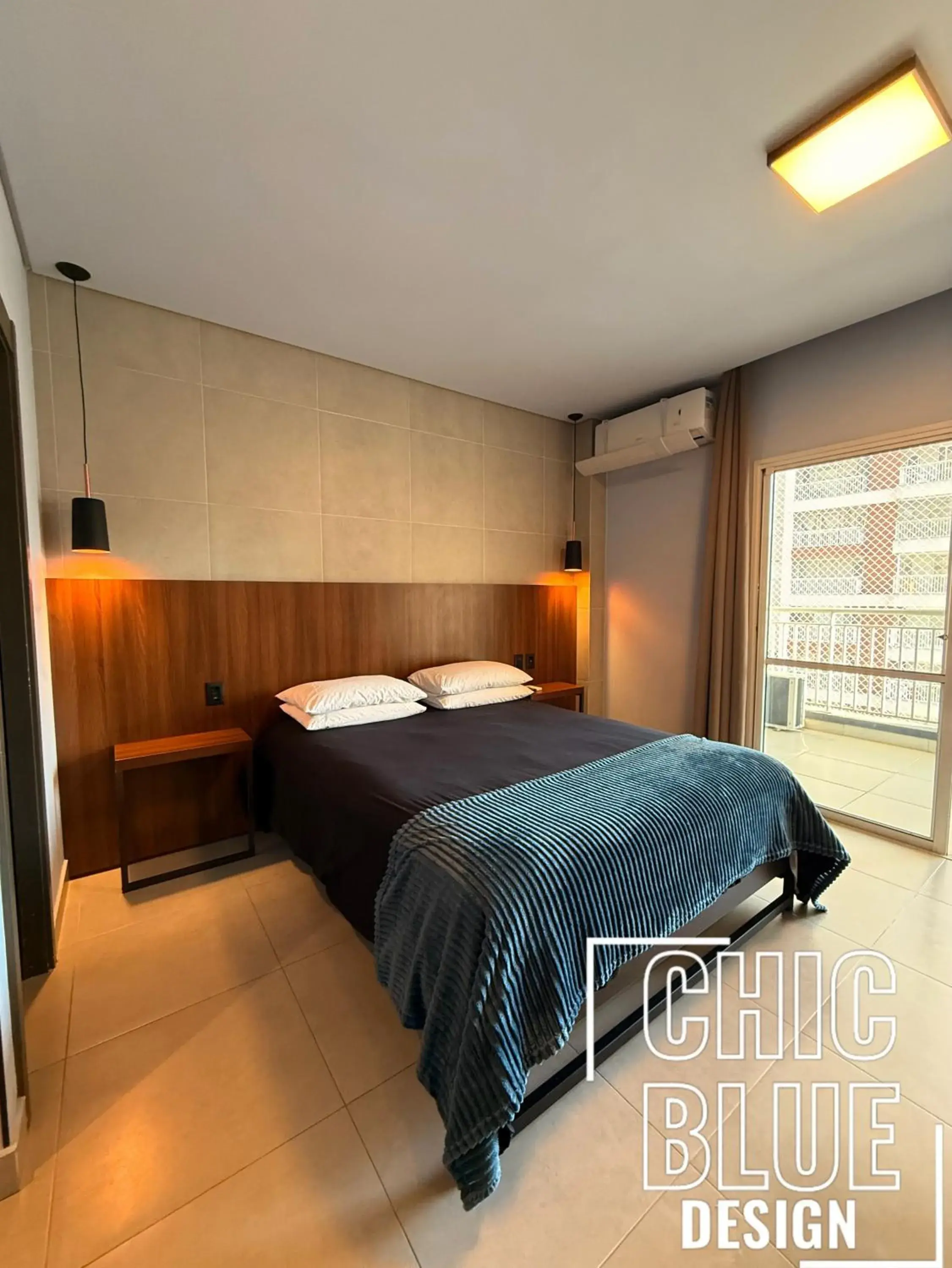 Chic Blue Design com Vaga de Garagem Chic Blue Design com Vaga de Garagem