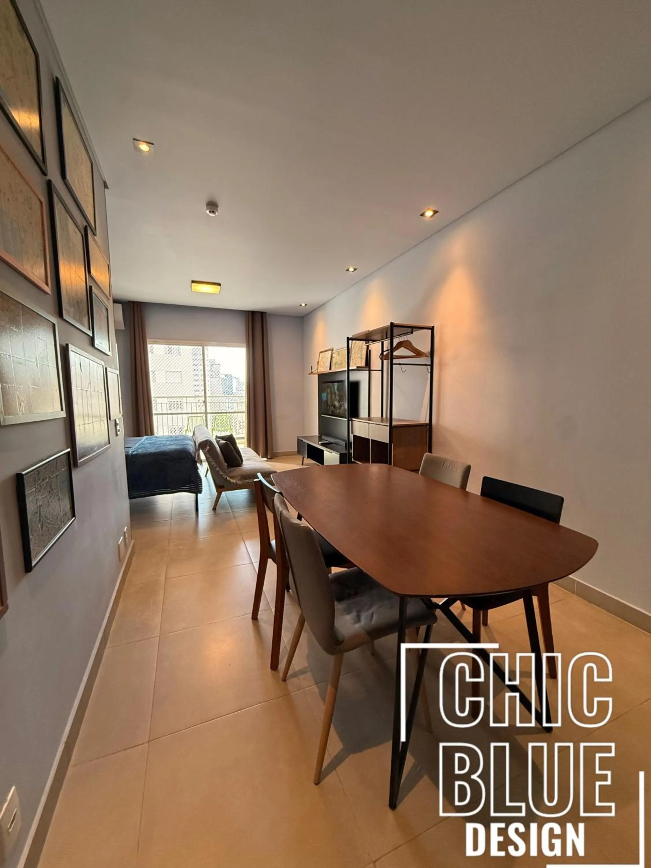 Chic Blue Design com Vaga de Garagem